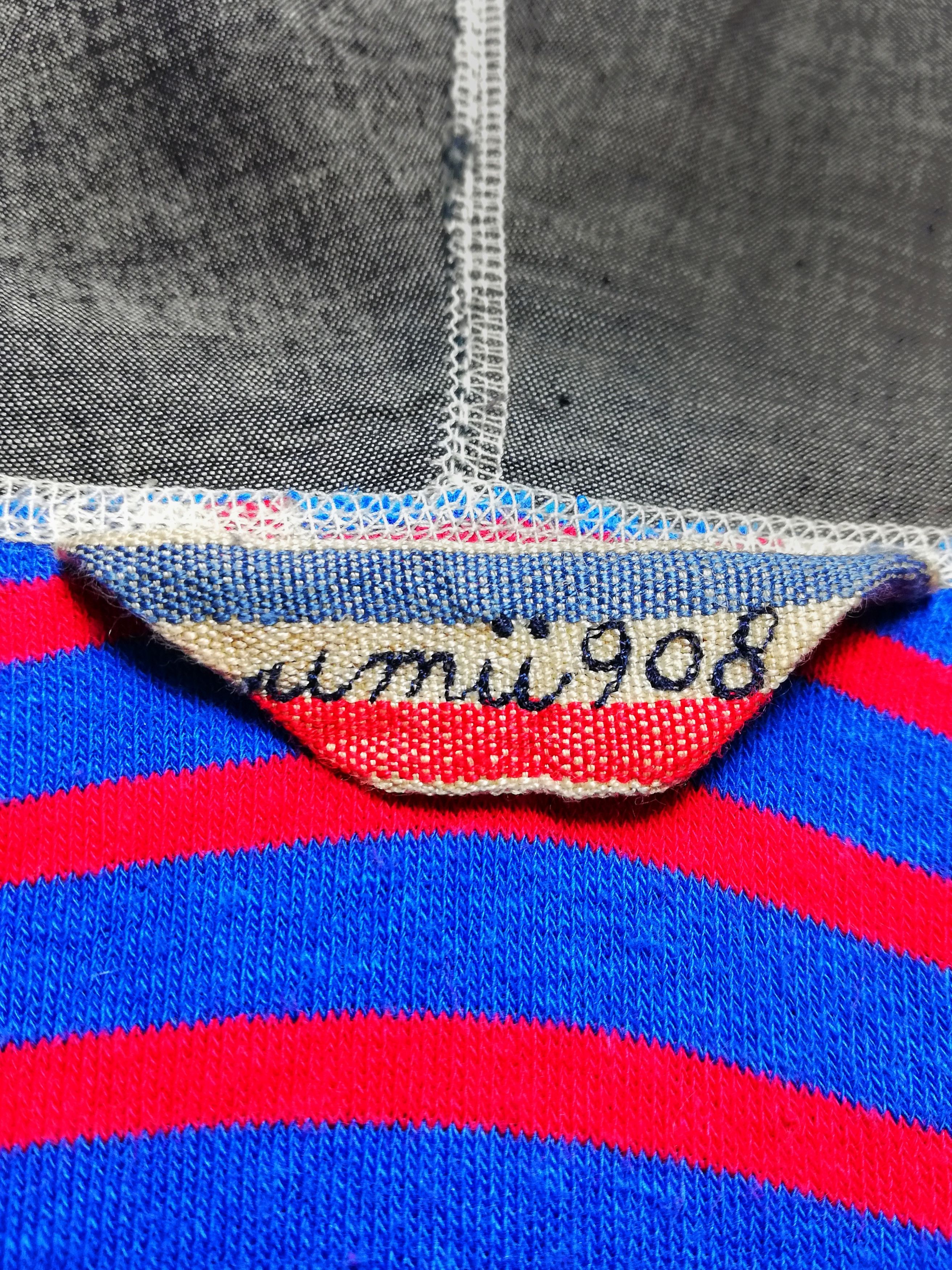 45rpm × Japanese Brand 🔥45rpm Red/Blue Hoodie Stripe Long Sleeve Sweatshirt🔥 Size US S / EU 44-46 / 1 - 6 Thumbnail