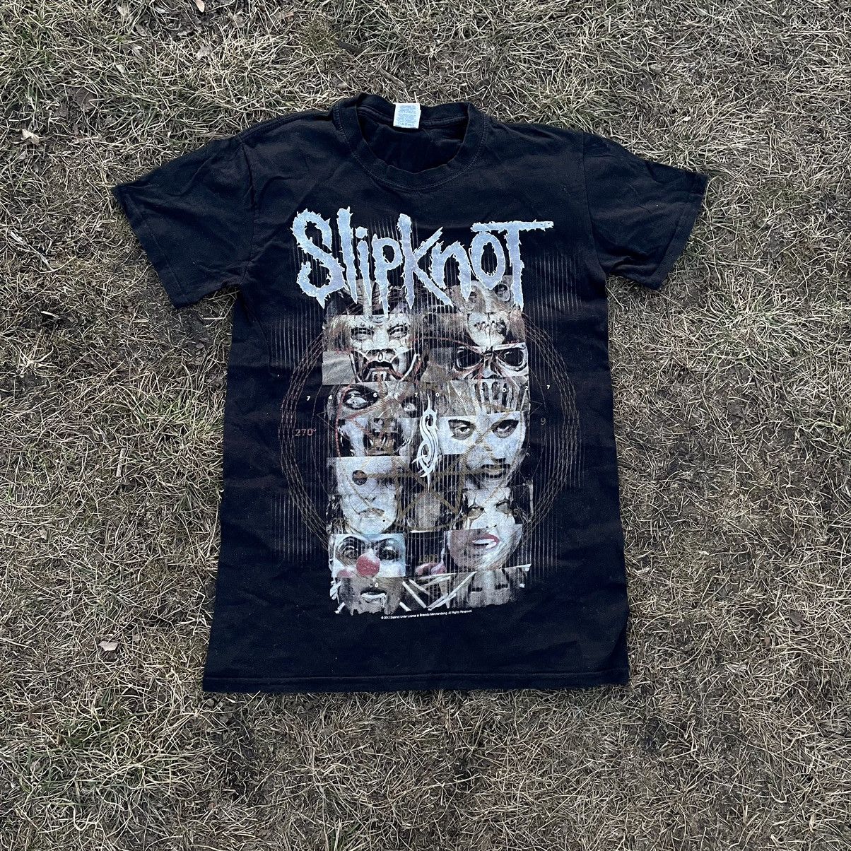 Vintage Vintage 90s Slipknot Band Tee Graphic Print Grunge Baggy S Size US S / EU 44-46 / 1 - 1 Thumbnail