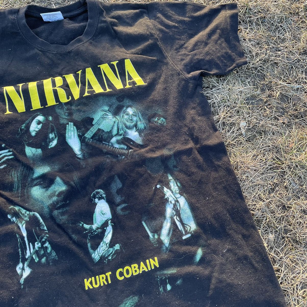 Vintage Vintage 90s Nirvana Kurt Cobain Band Tee Grunge Bleached M Size US M / EU 48-50 / 2 - 5 Thumbnail