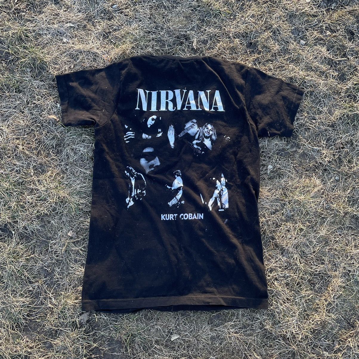 Vintage Vintage 90s Nirvana Kurt Cobain Band Tee Grunge Bleached M Size US M / EU 48-50 / 2 - 6 Thumbnail