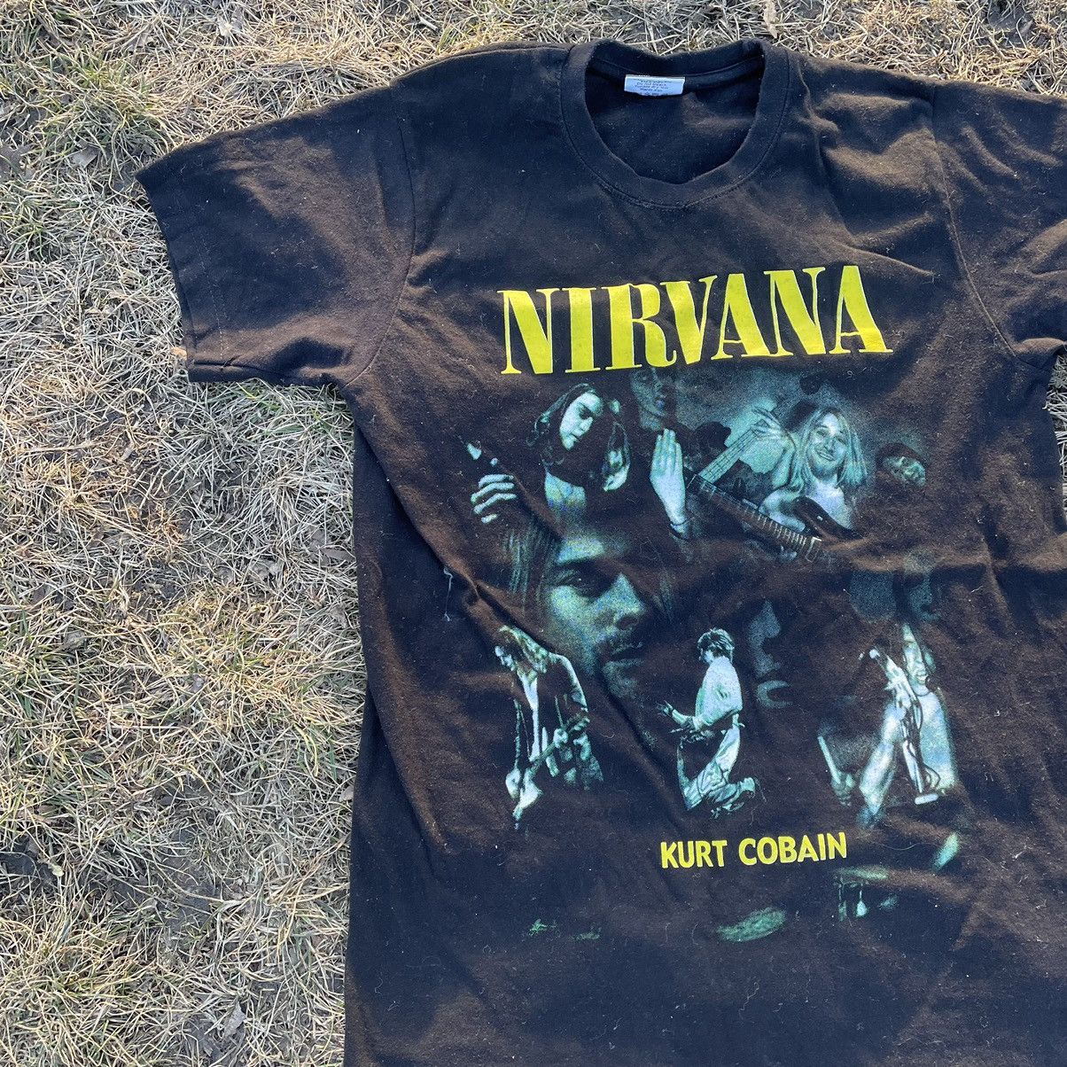 Vintage Vintage 90s Nirvana Kurt Cobain Band Tee Grunge Bleached M Size US M / EU 48-50 / 2 - 2 Thumbnail