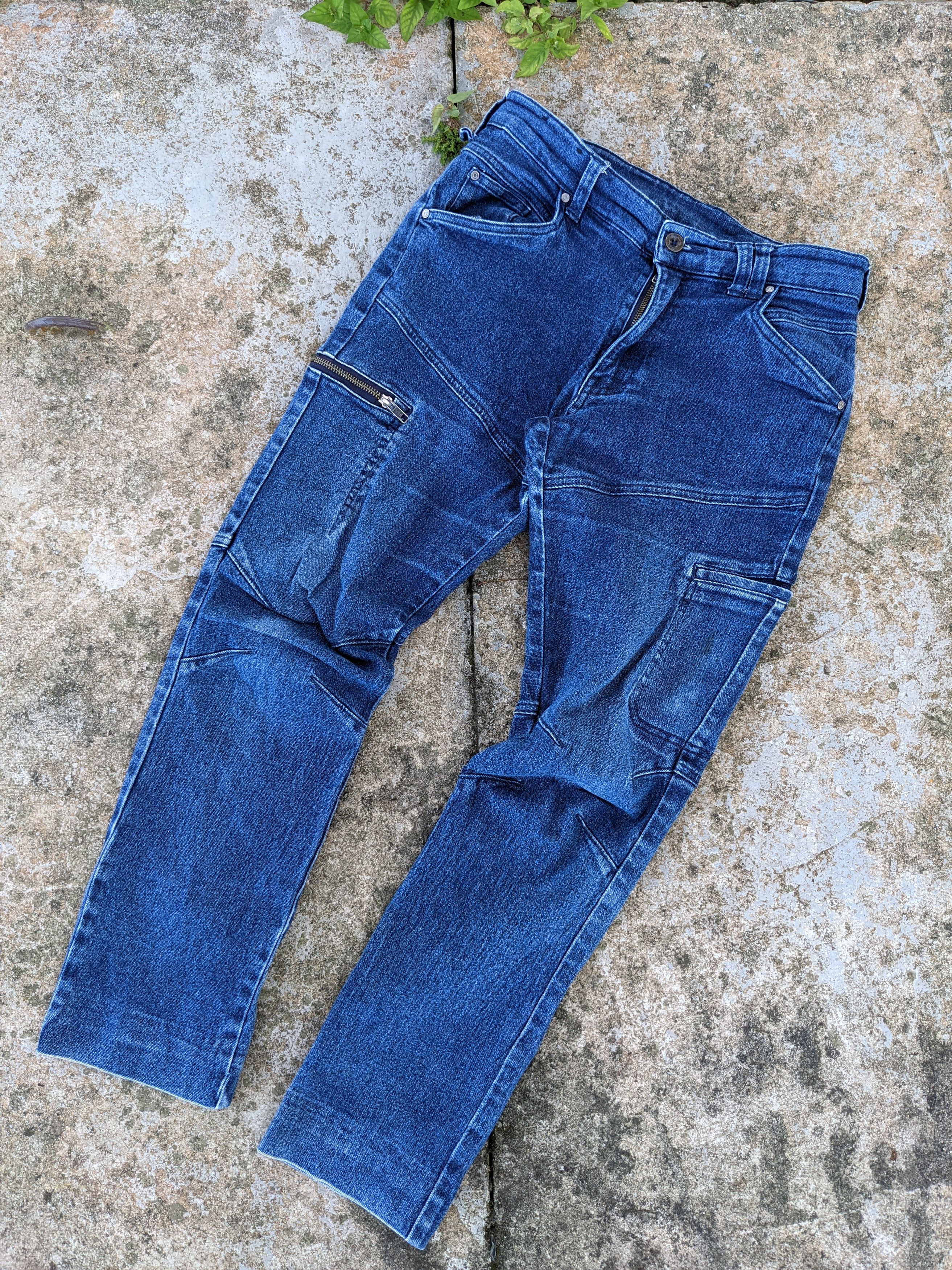 image of Outdoor Life Fine Assist Denim Stretch Cargo Pant in Blue Denim, Men's (Size 29)