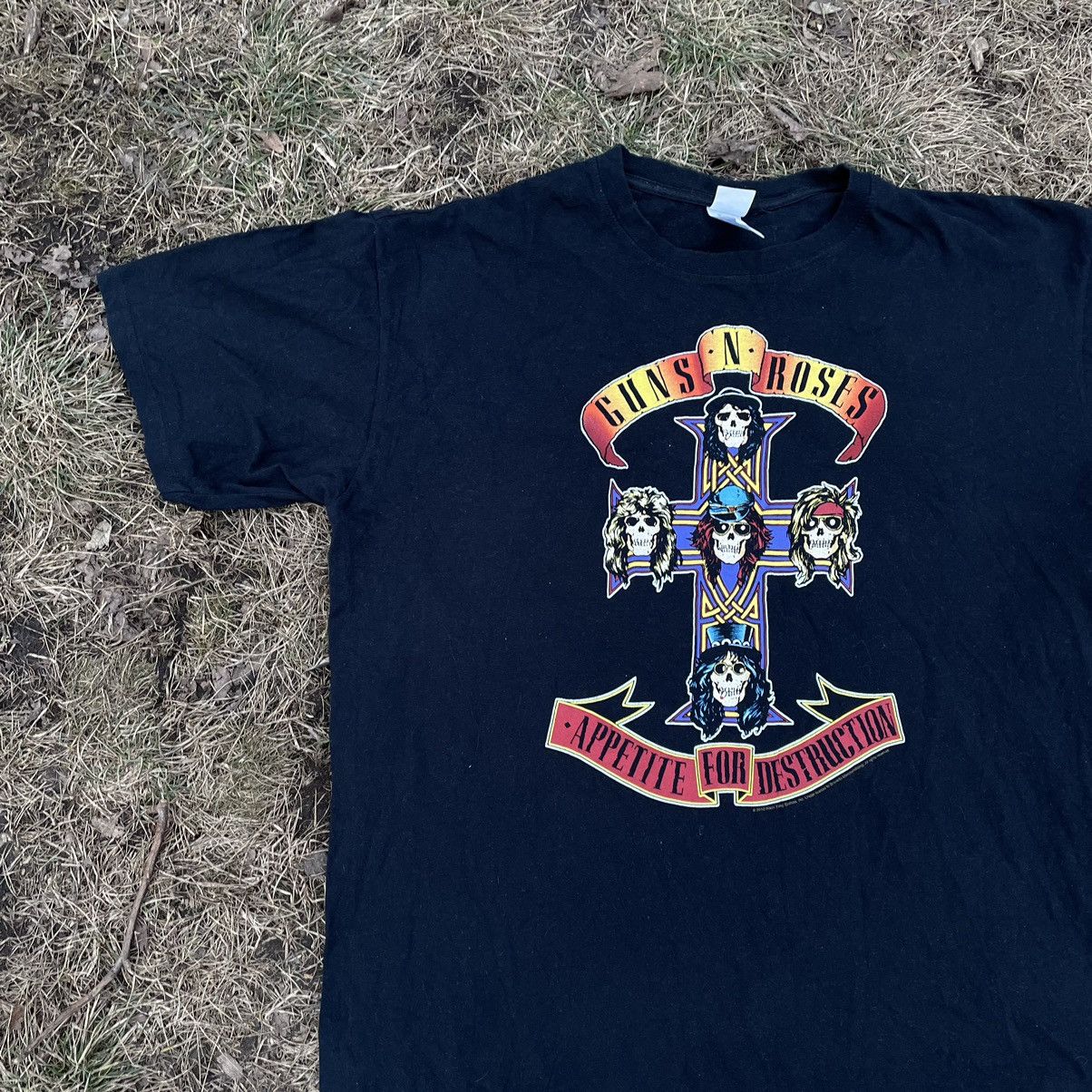 Vintage Vintage 90s Guns N Roses Graphic Tee Band Grunge Cropped XL Size US XL / EU 56 / 4 - 2 Thumbnail