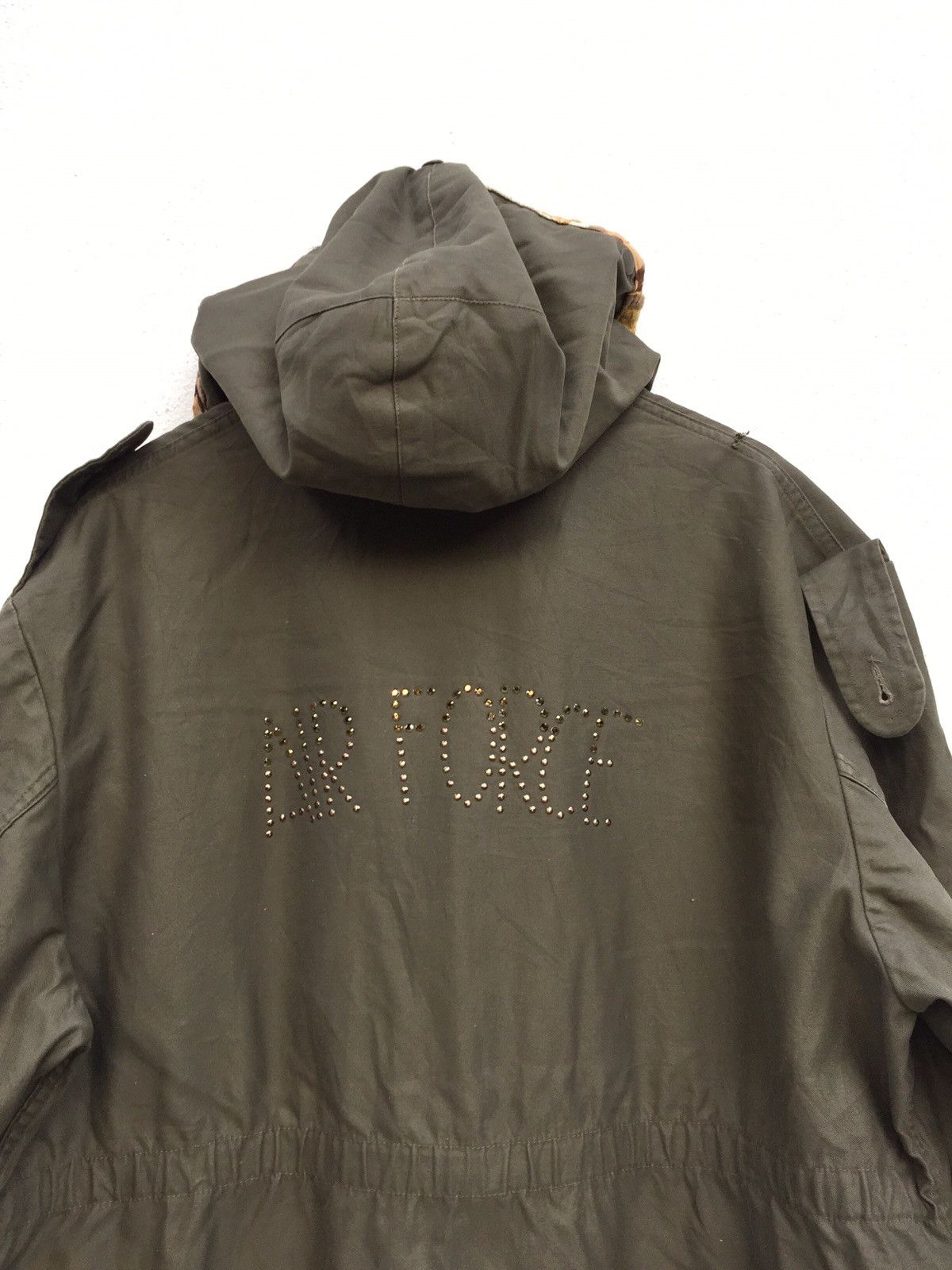 Japanese Brand Vintage Army Parka Oversized Jacket Zipper Size XL / US 12-14 / IT 48-50 - 5 Thumbnail