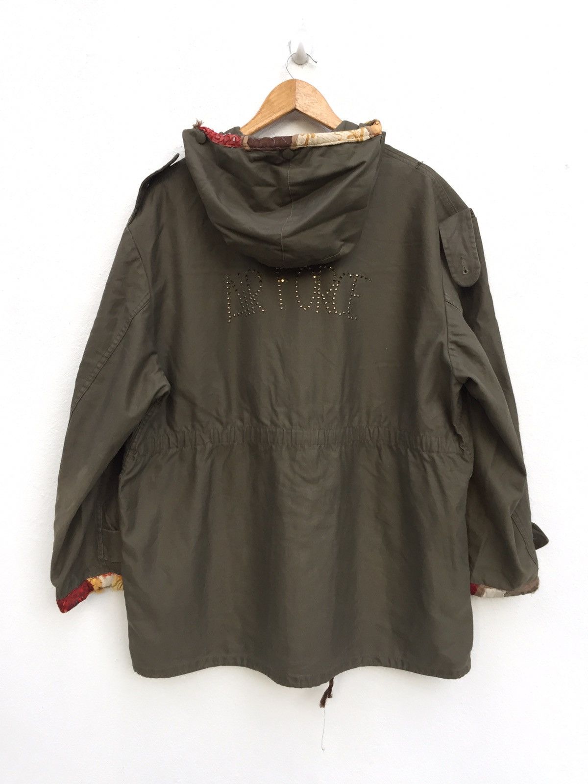 Japanese Brand Vintage Army Parka Oversized Jacket Zipper Size XL / US 12-14 / IT 48-50 - 2 Thumbnail