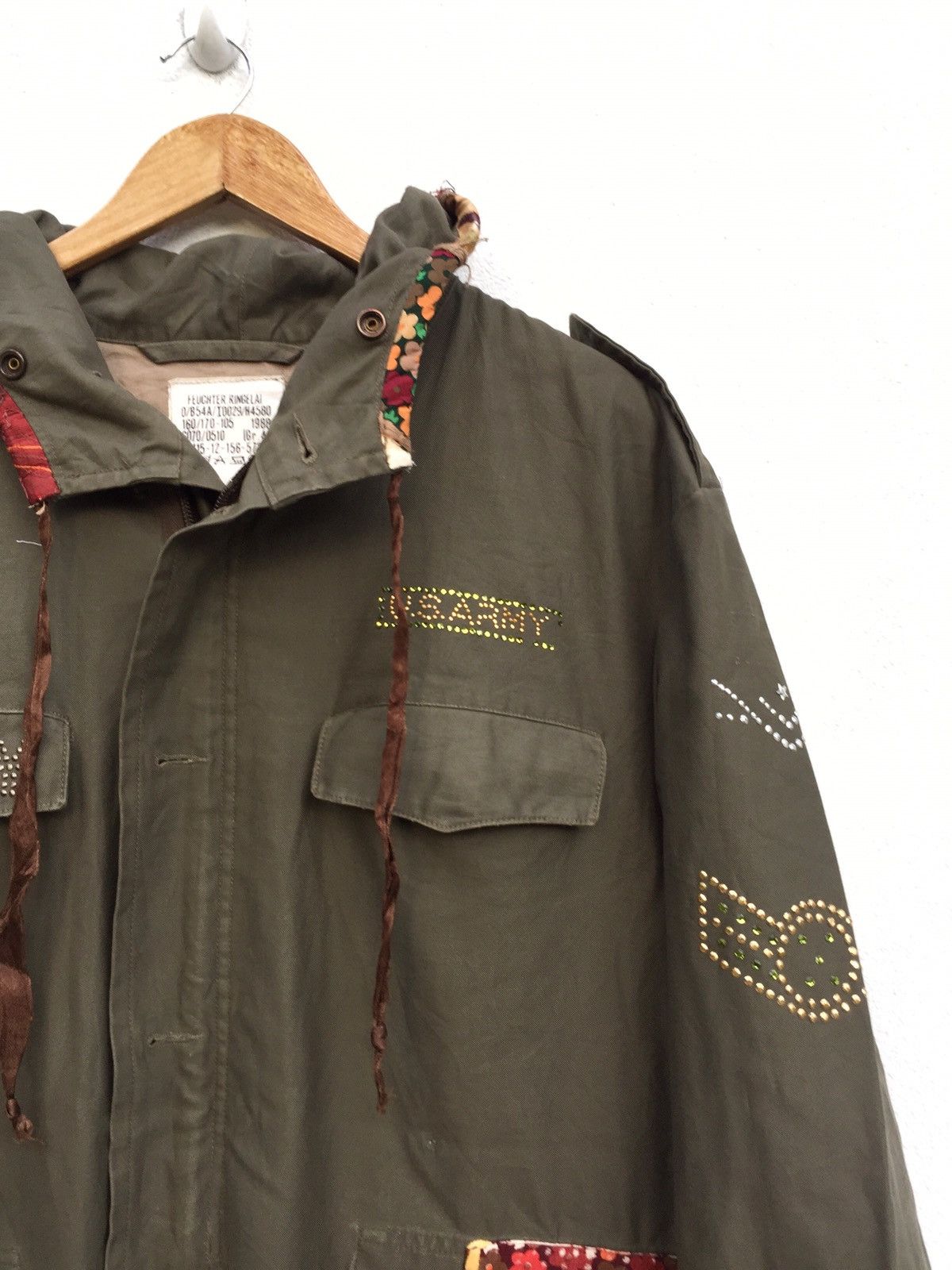 Japanese Brand Vintage Army Parka Oversized Jacket Zipper Size XL / US 12-14 / IT 48-50 - 4 Thumbnail