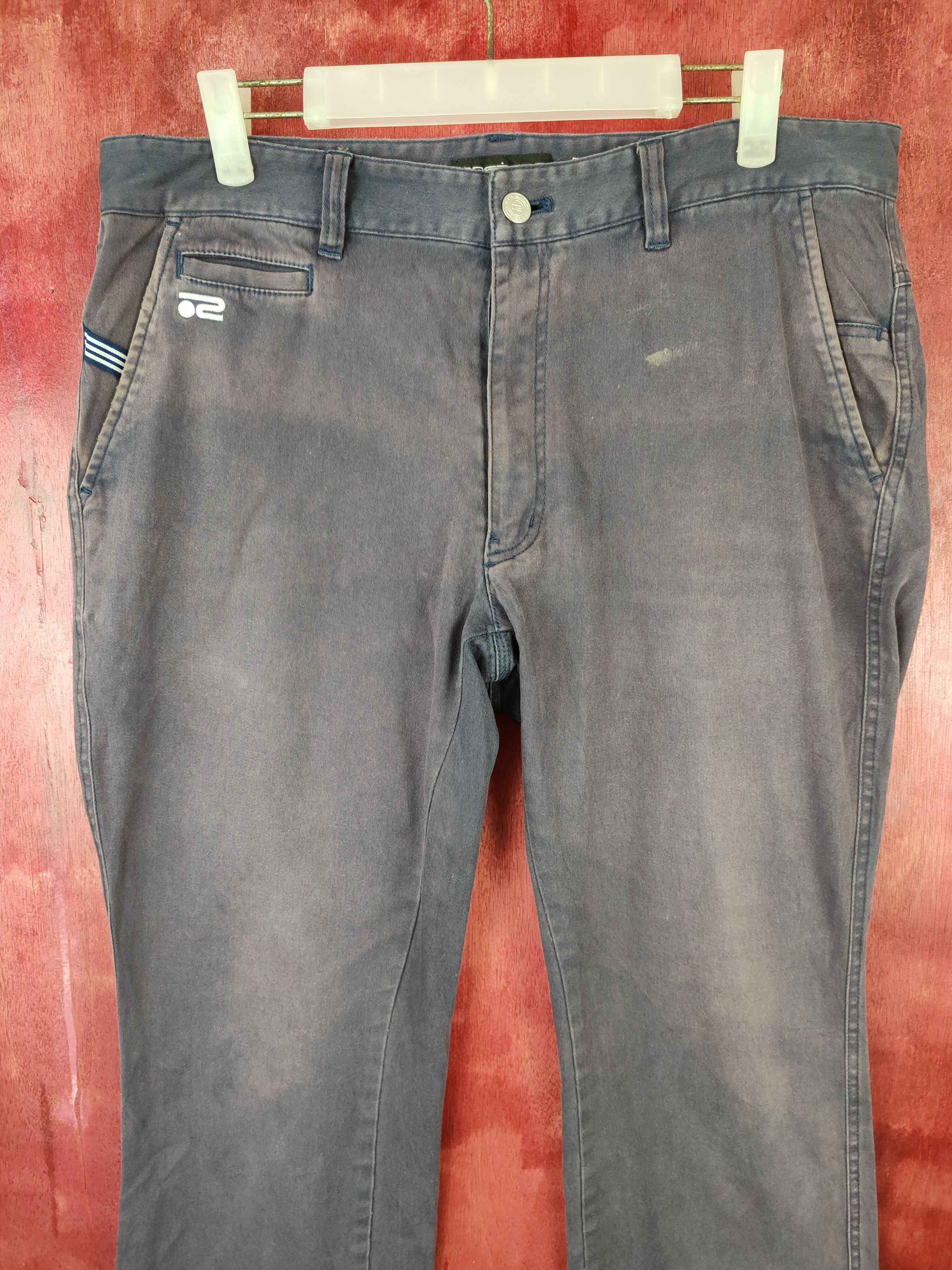 City Streets × Japanese Brand Rosasen Dark Blue Multi Pocket Tactical Cargo Pants #S548 Size US 34 / EU 50 - 2 Thumbnail