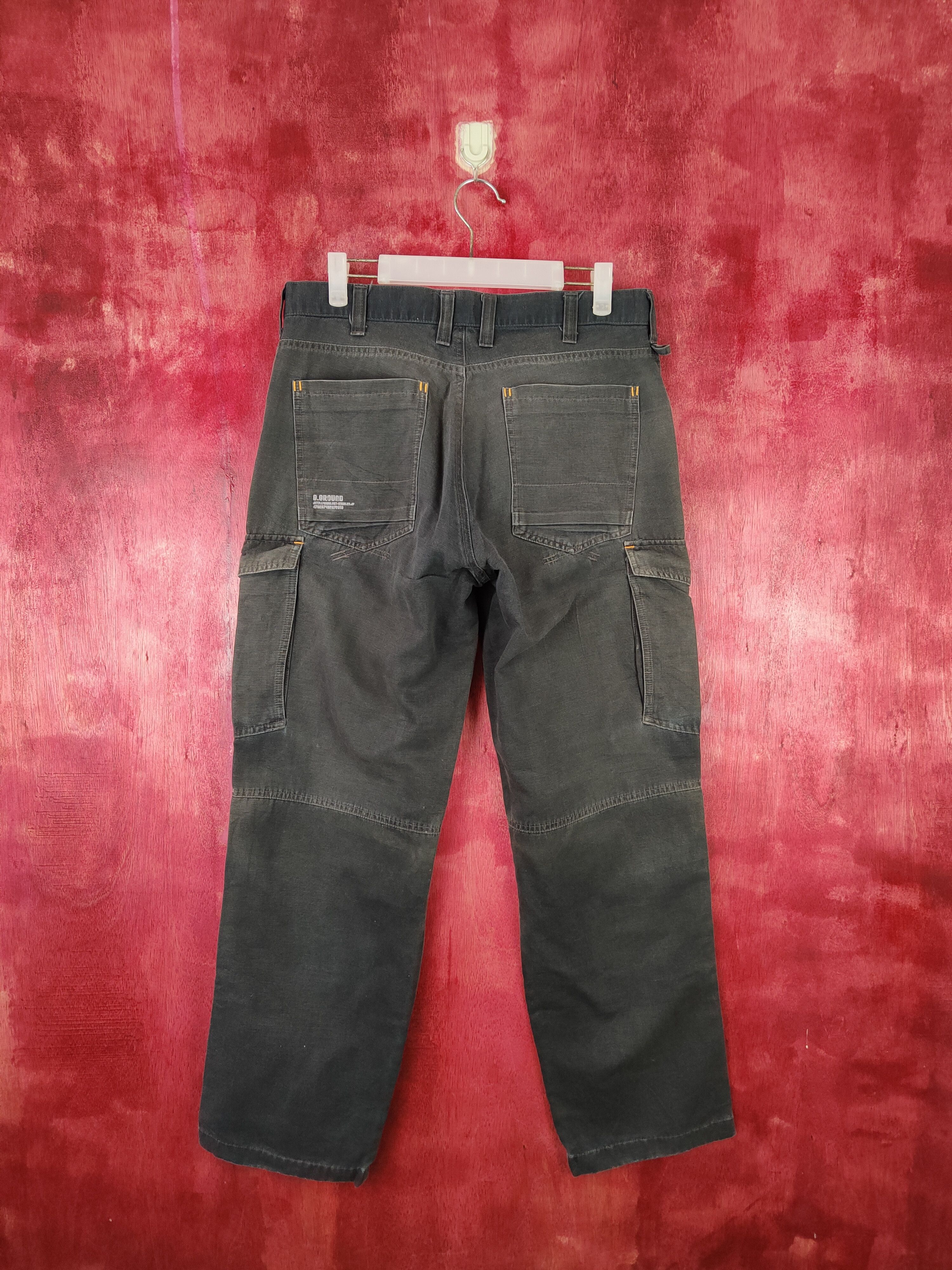 Faded Glory × Japanese Brand G.Ground Black Faded Multi Pocket Tactical Cargo Pants #S561 Size US 32 / EU 48 - 8 Thumbnail