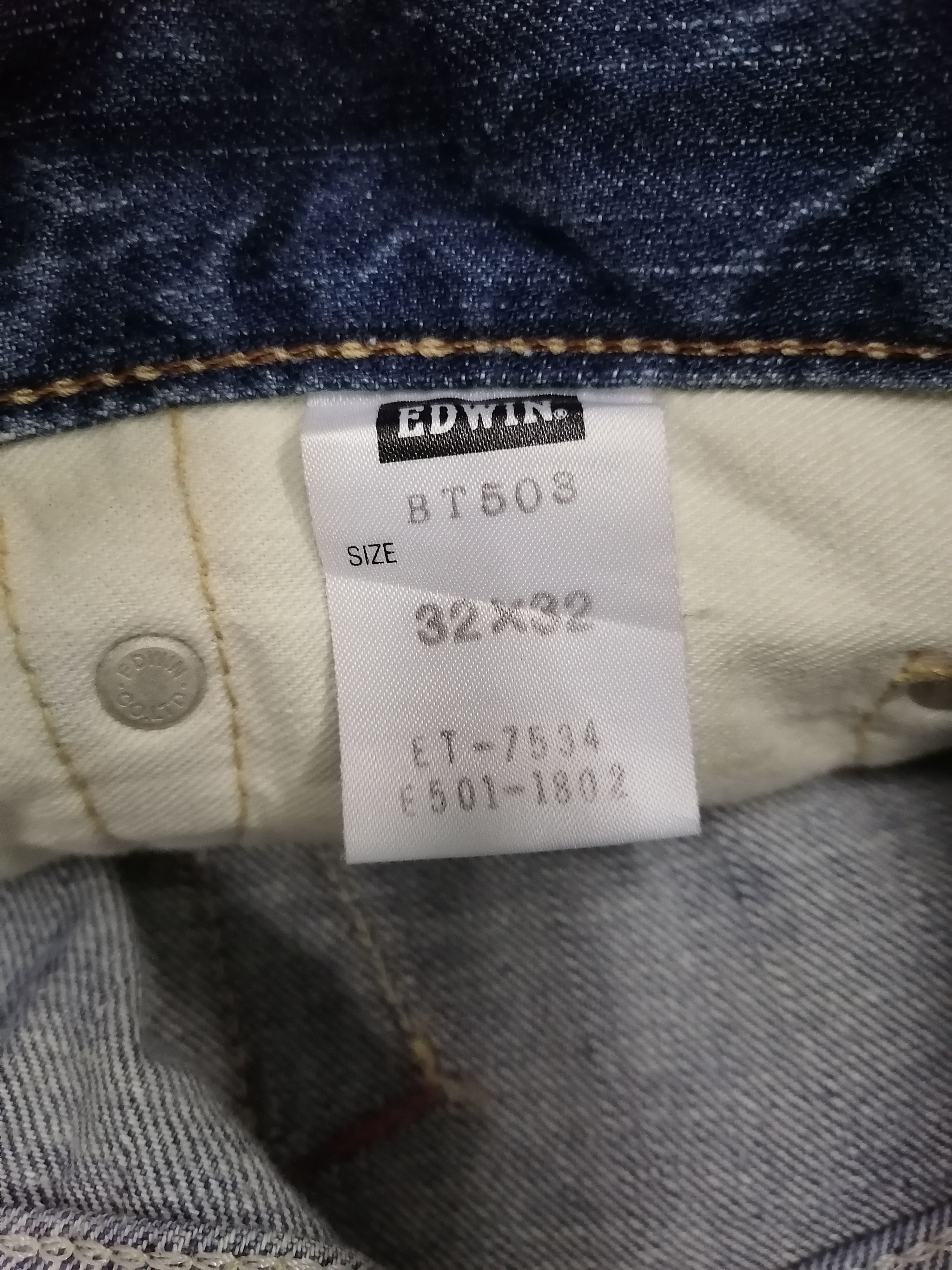 Japanese Brand Distressed Ripped Denim Edwin Pants Size US 34 / EU 50 - 10 Thumbnail