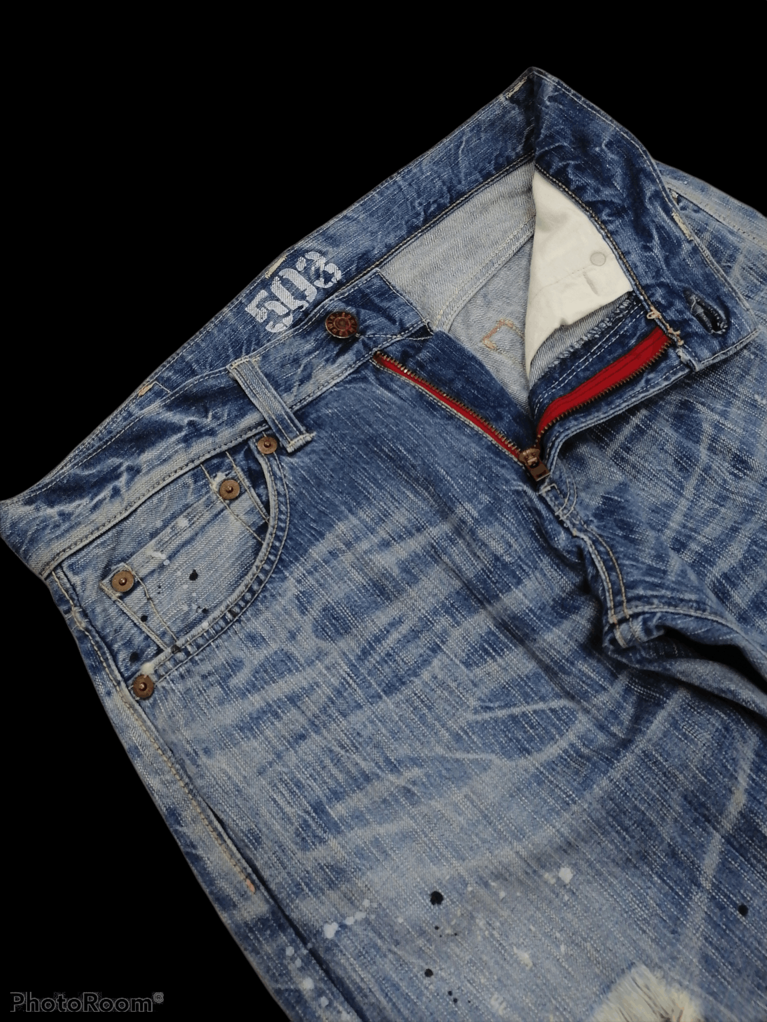 Japanese Brand Distressed Ripped Denim Edwin Pants Size US 34 / EU 50 - 4 Thumbnail