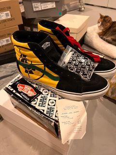 Cloth high trainers Vans x Supreme Green size 8 US in Cloth - 10891754