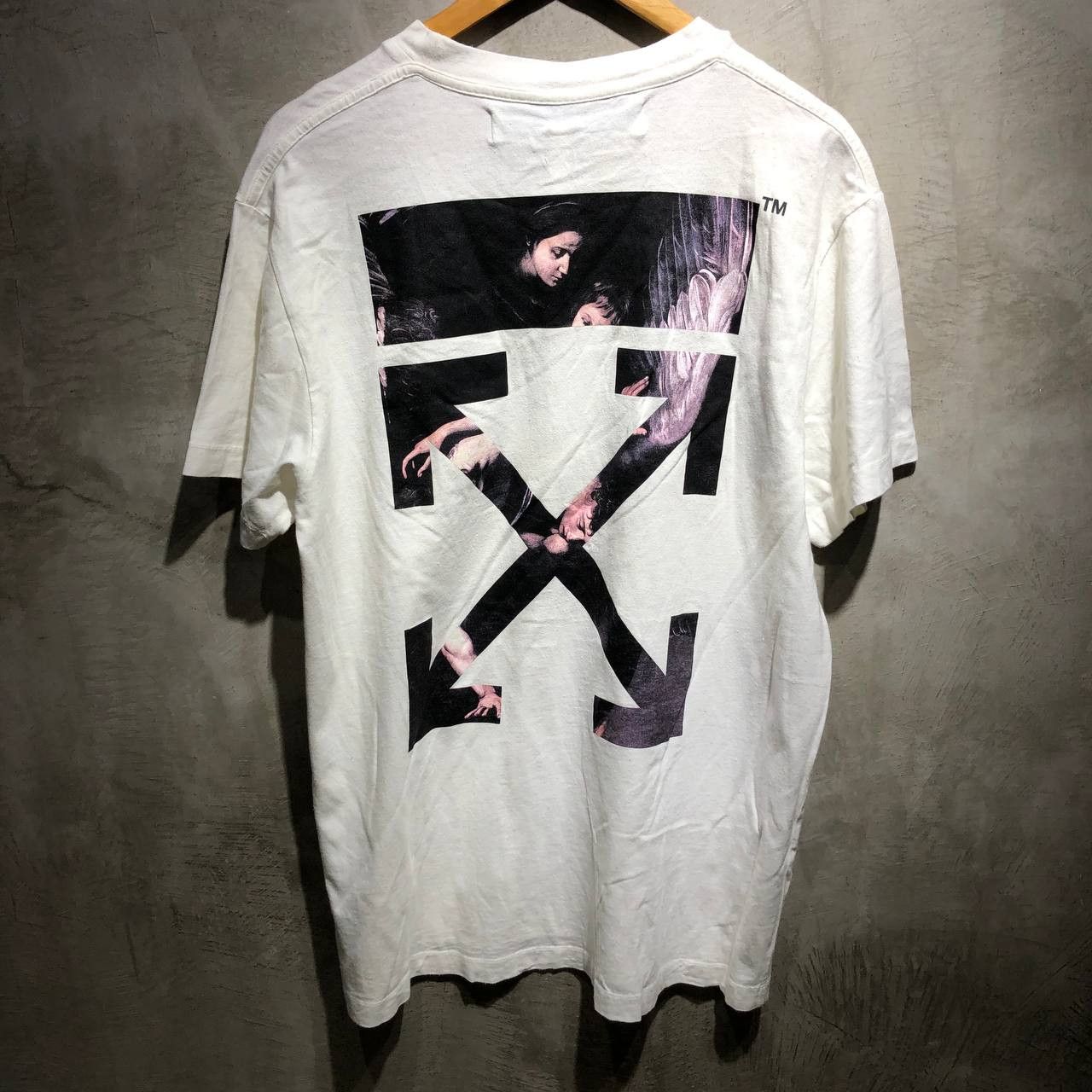 image of Off White Off-White Ss20 Caravaggio Arrows Tee, Men's (Size Large)