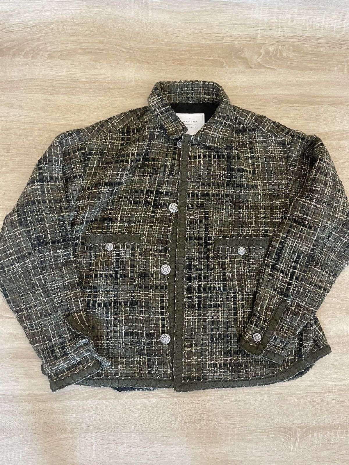 readymade tweed shirt jacket vintage 2