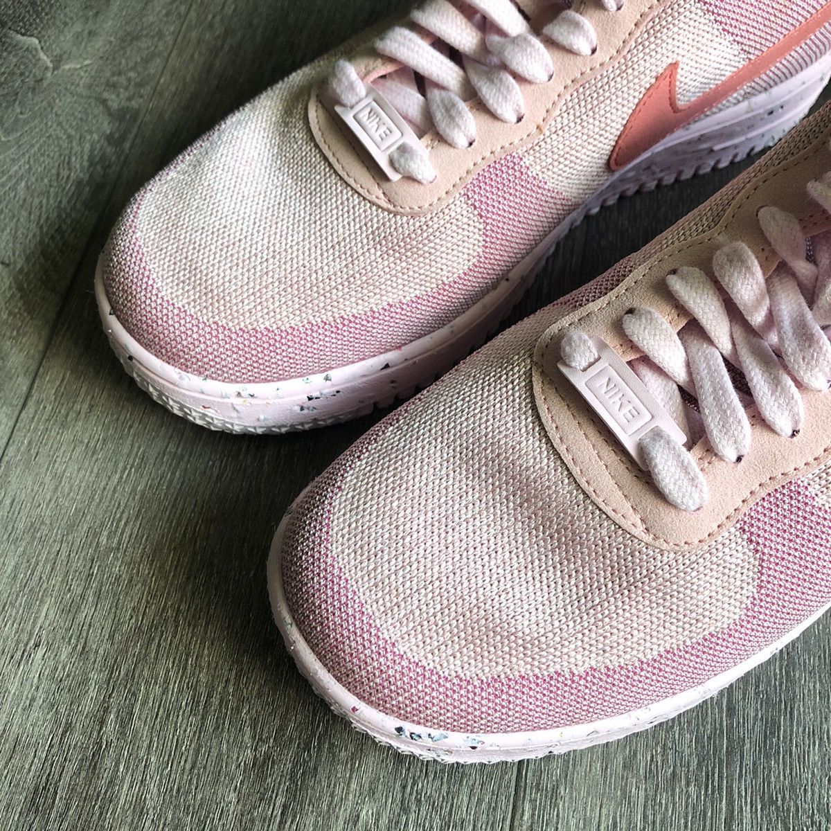 Nike Nike Air Force 1 Low Crater Flyknit Pink Shoes Size 10W Size US 10 / IT 40 - 5 Thumbnail