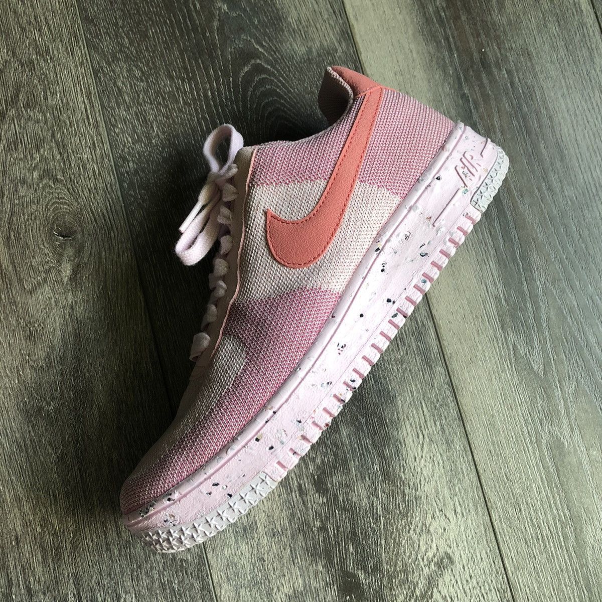 Nike Nike Air Force 1 Low Crater Flyknit Pink Shoes Size 10W Size US 10 / IT 40 - 9 Thumbnail