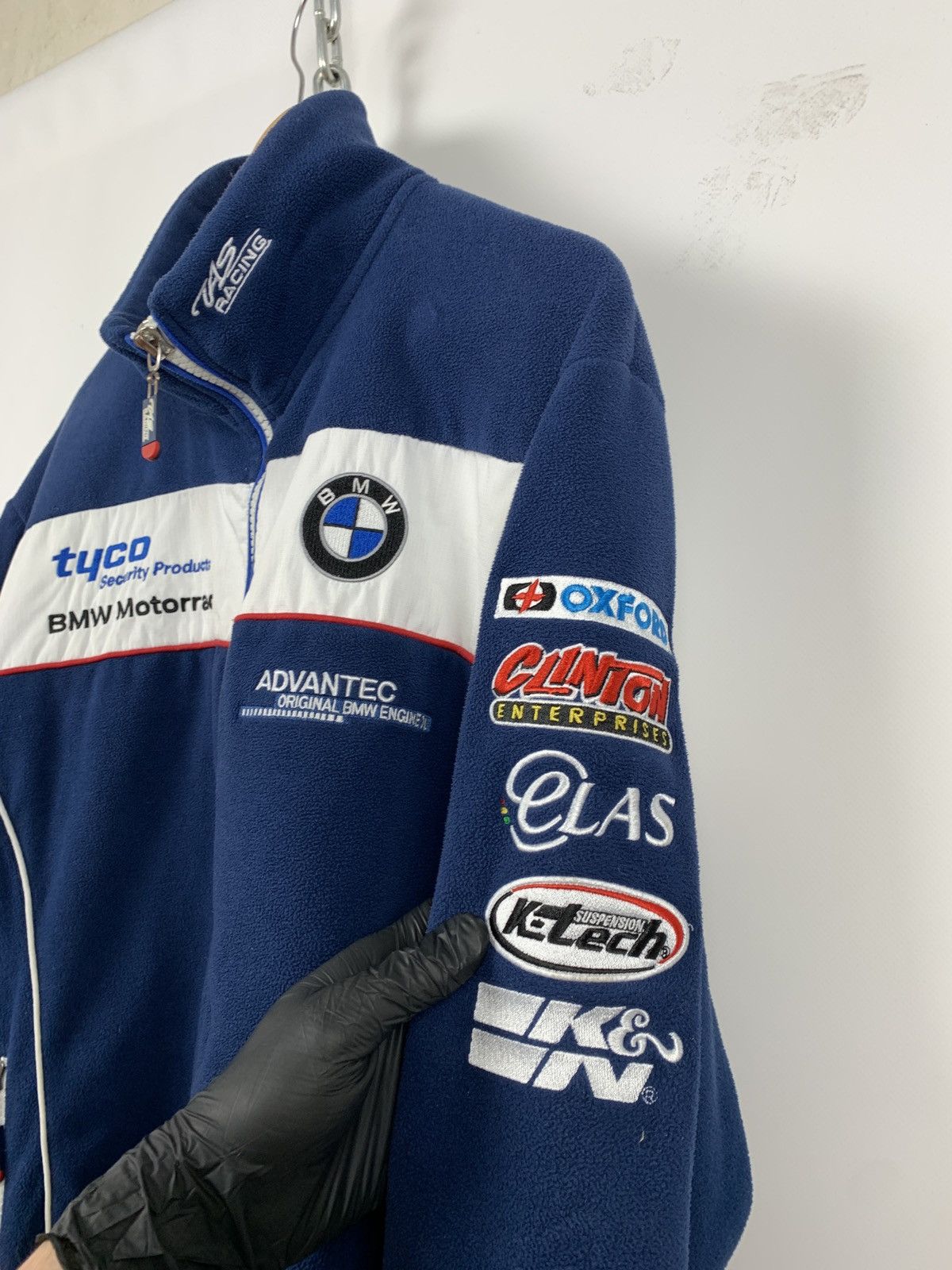 BMW Vintage BMW Tyco Motorrad Tas Racing Fleece Jacket Size US M / EU 48-50 / 2 - 11 Thumbnail