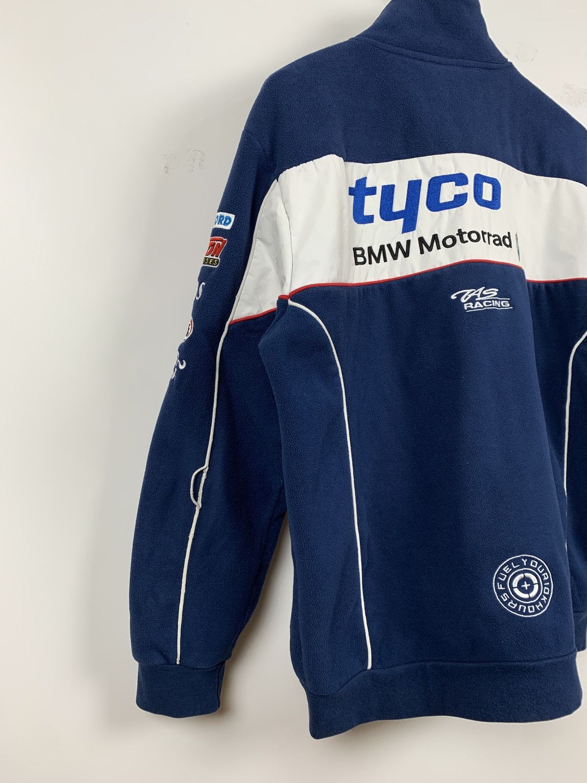 BMW Vintage BMW Tyco Motorrad Tas Racing Fleece Jacket Size US M / EU 48-50 / 2 - 13 Thumbnail