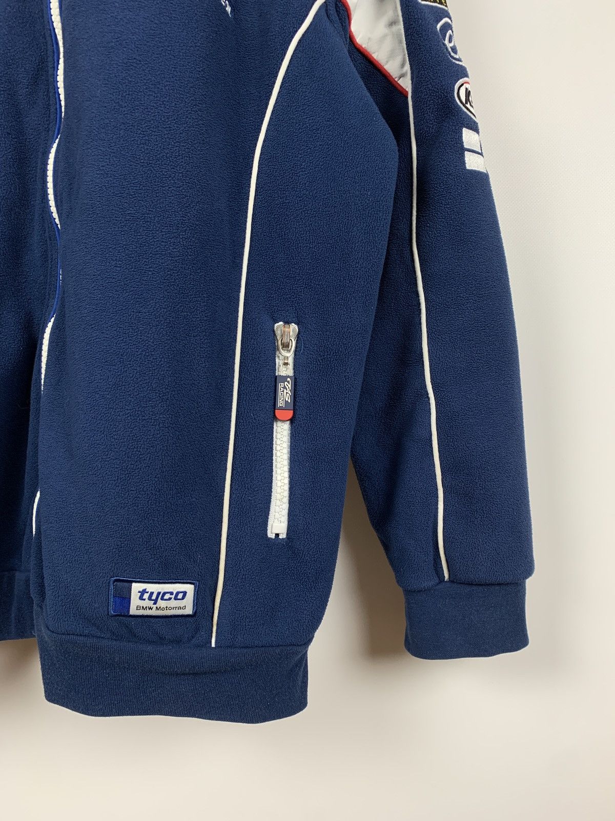 BMW Vintage BMW Tyco Motorrad Tas Racing Fleece Jacket Size US M / EU 48-50 / 2 - 6 Thumbnail