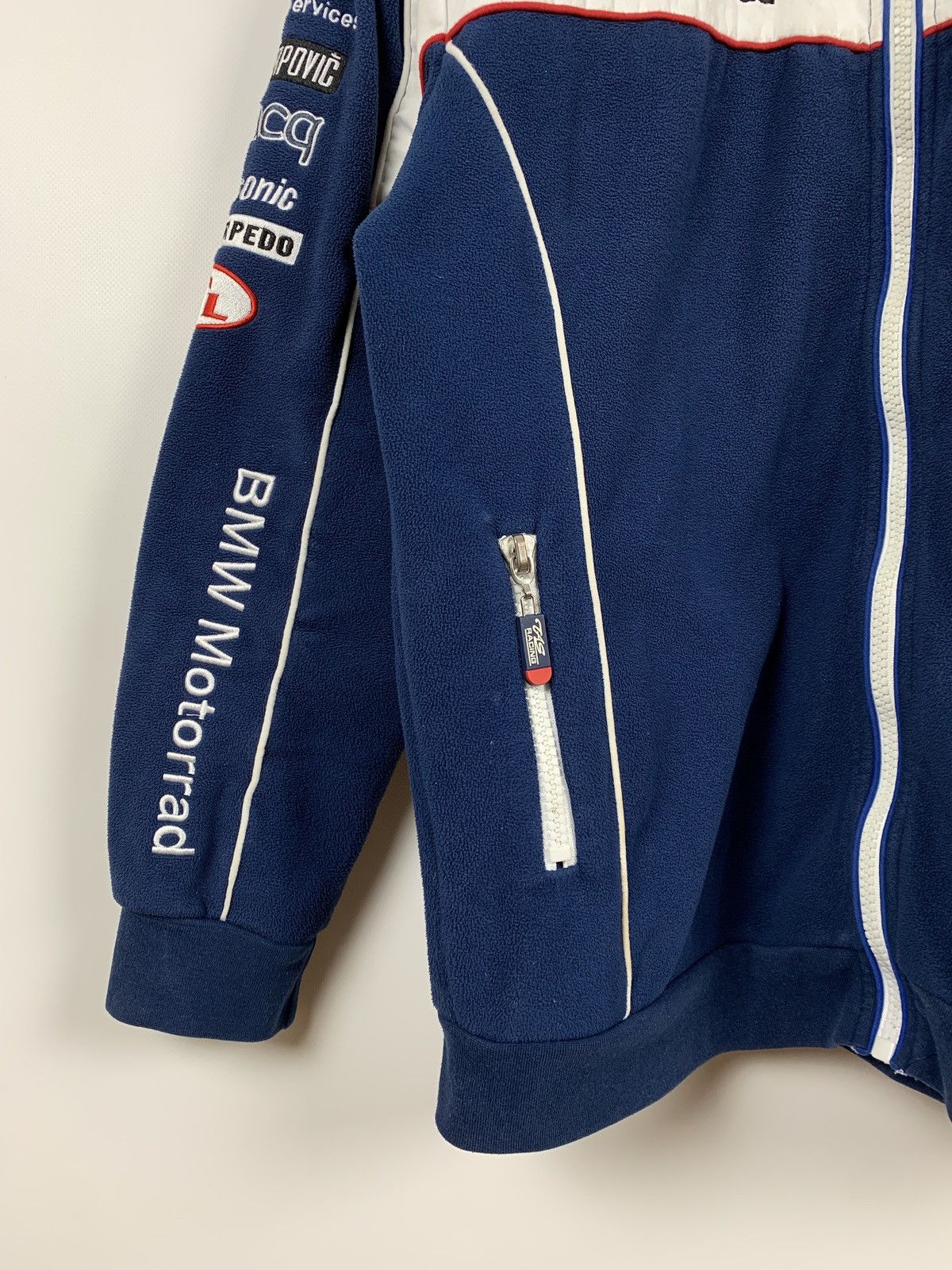 BMW Vintage BMW Tyco Motorrad Tas Racing Fleece Jacket Size US M / EU 48-50 / 2 - 5 Thumbnail