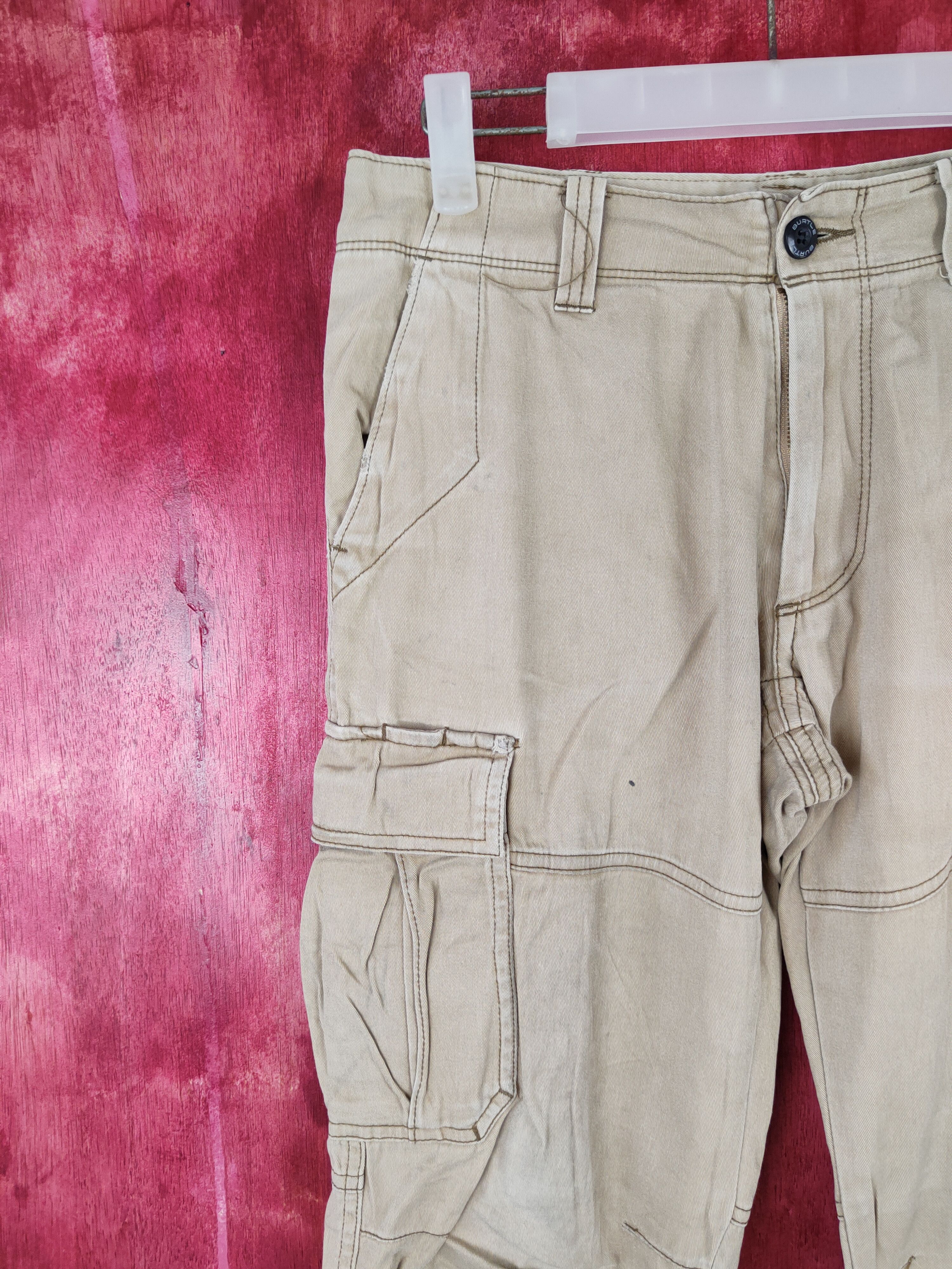 Japanese Brand × Vintage Burtle Brown Multi Pocket Tactical Cargo Pants #S547 Size US 29 - 3 Thumbnail