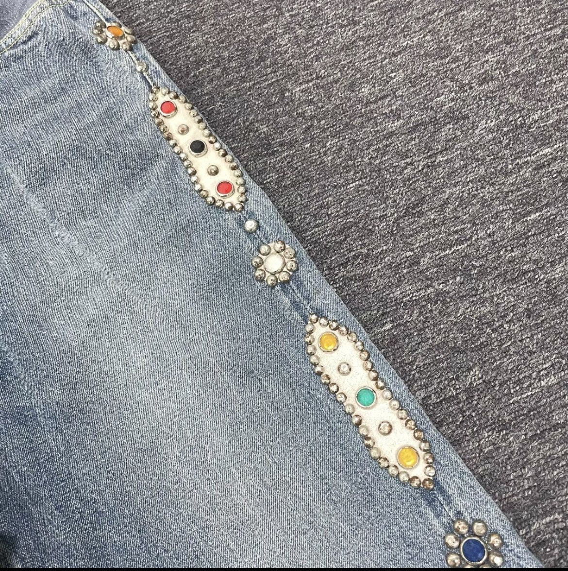 Kapital Kapital Gemstone Patched Jeans Washed Size US 31 - 2 Thumbnail