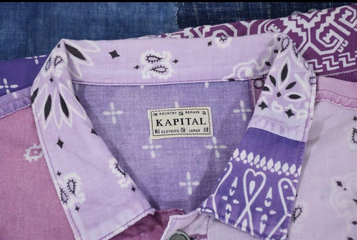 Kapital Kapital Kofu Bandana Shirt Purple Size US L / EU 52-54 / 3 - 5 Thumbnail