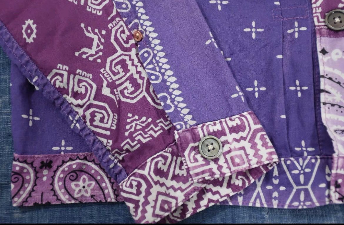 Kapital Kapital Kofu Bandana Shirt Purple Size US L / EU 52-54 / 3 - 4 Thumbnail