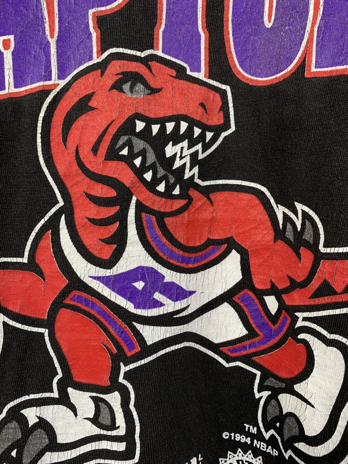 NBA 1994 Vintage Toronto Raptors NBA T-Shirt Size US XL / EU 56 / 4 - 8 Thumbnail