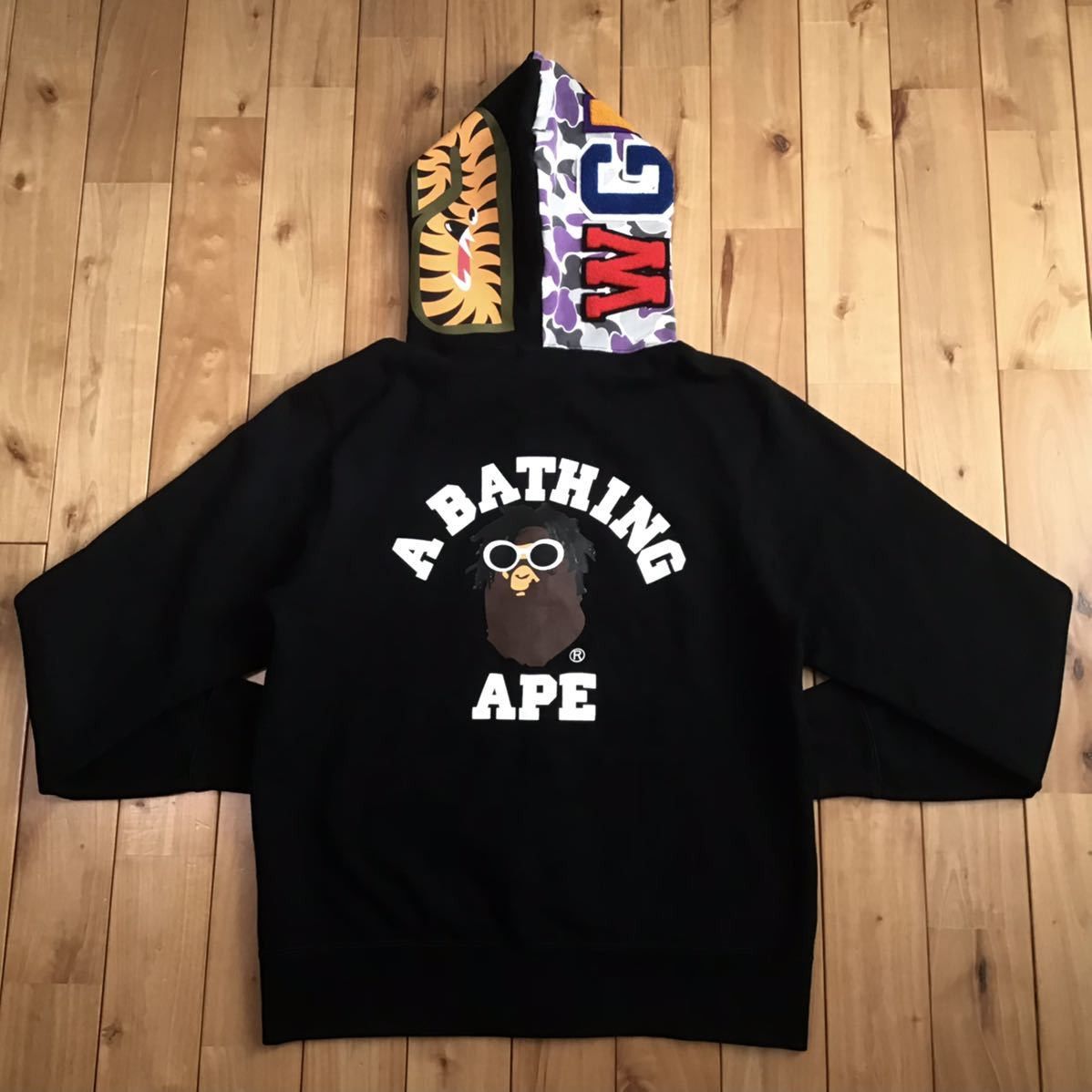 Bape × Wiz Khalifa Wiz Khalifa BAPE NYC color camo Shark full zip Hoodie ape Size US L / EU 52-54 / 3 - 3 Thumbnail