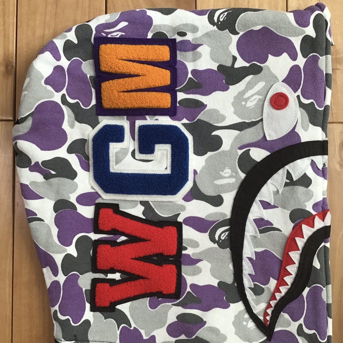 Bape × Wiz Khalifa Wiz Khalifa BAPE NYC color camo Shark full zip Hoodie ape Size US L / EU 52-54 / 3 - 5 Thumbnail
