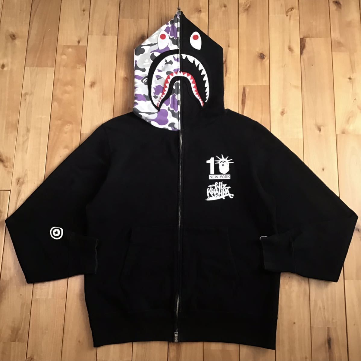 Bape × Wiz Khalifa Wiz Khalifa BAPE NYC color camo Shark full zip Hoodie ape Size US L / EU 52-54 / 3 - 2 Thumbnail
