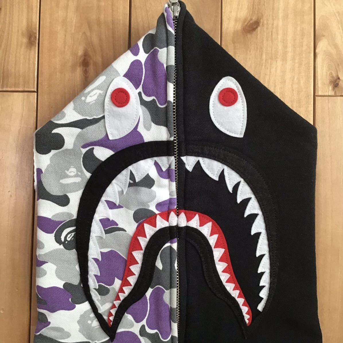 Bape × Wiz Khalifa Wiz Khalifa BAPE NYC color camo Shark full zip Hoodie ape Size US L / EU 52-54 / 3 - 4 Thumbnail