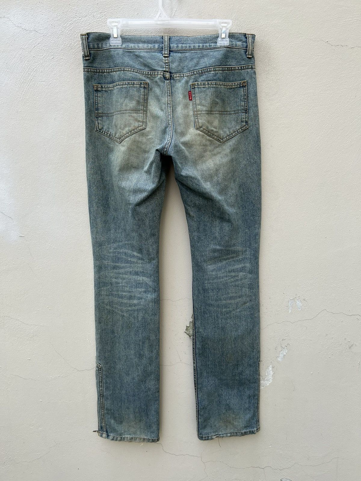 Vintage Vintage Ozone Rocks Japan Ripped Cargo Denim Trashed Jeans Size US 31 - 16 Thumbnail