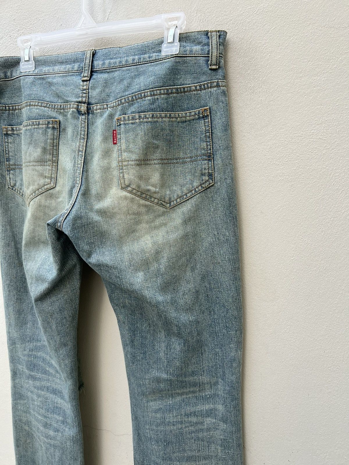 Vintage Vintage Ozone Rocks Japan Ripped Cargo Denim Trashed Jeans Size US 31 - 19 Thumbnail