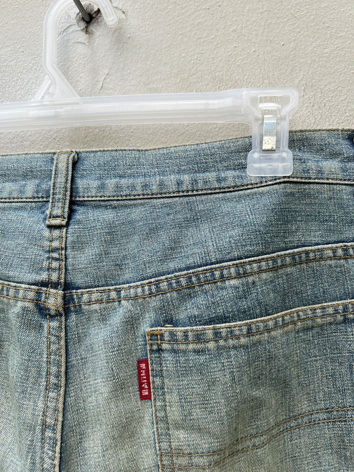 Vintage Vintage Ozone Rocks Japan Ripped Cargo Denim Trashed Jeans Size US 31 - 20 Thumbnail