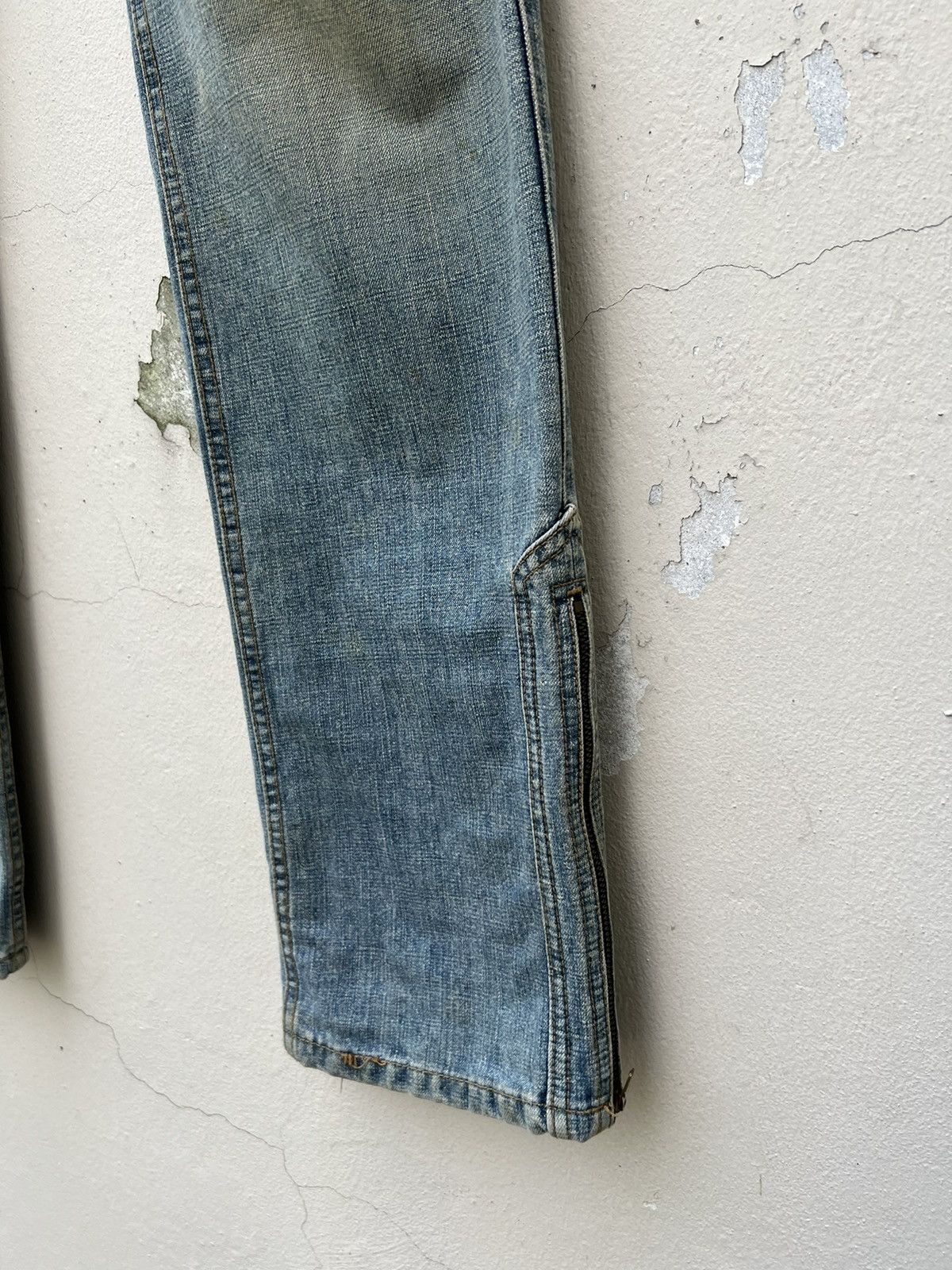 Vintage Vintage Ozone Rocks Japan Ripped Cargo Denim Trashed Jeans Size US 31 - 14 Thumbnail