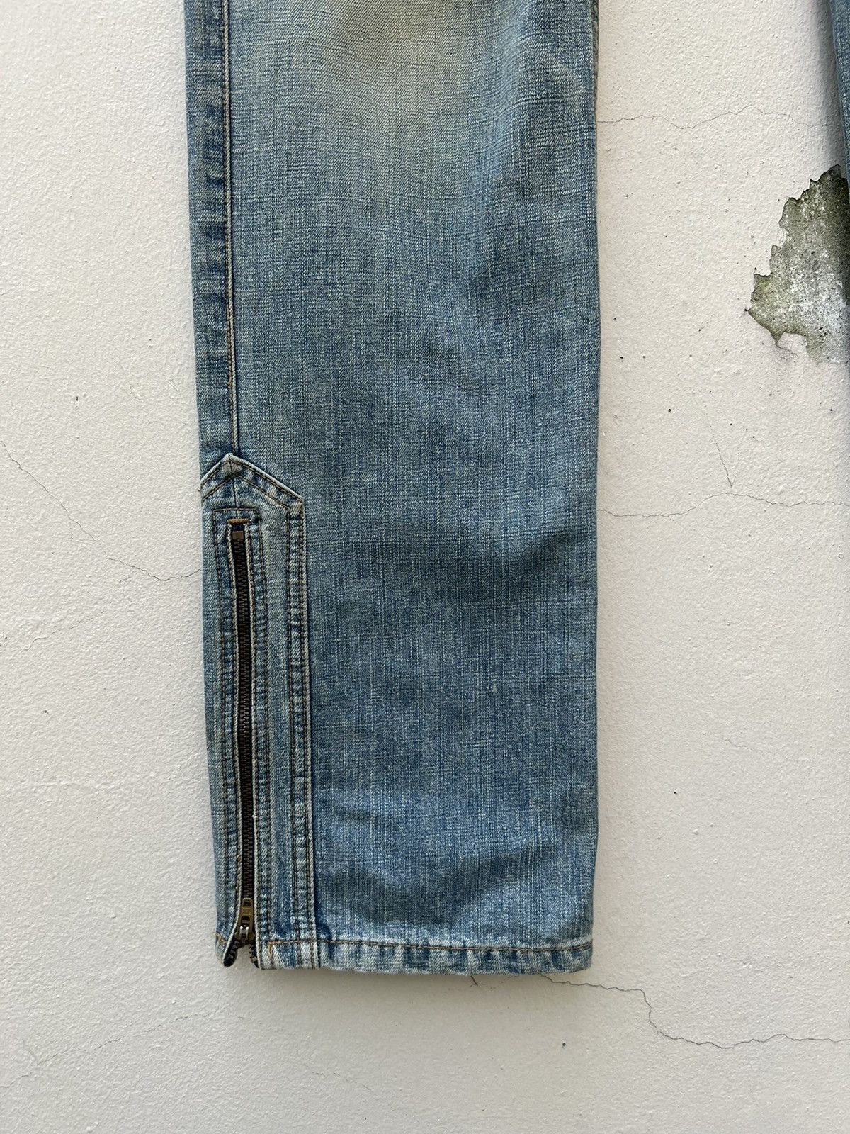Vintage Vintage Ozone Rocks Japan Ripped Cargo Denim Trashed Jeans Size US 31 - 11 Thumbnail