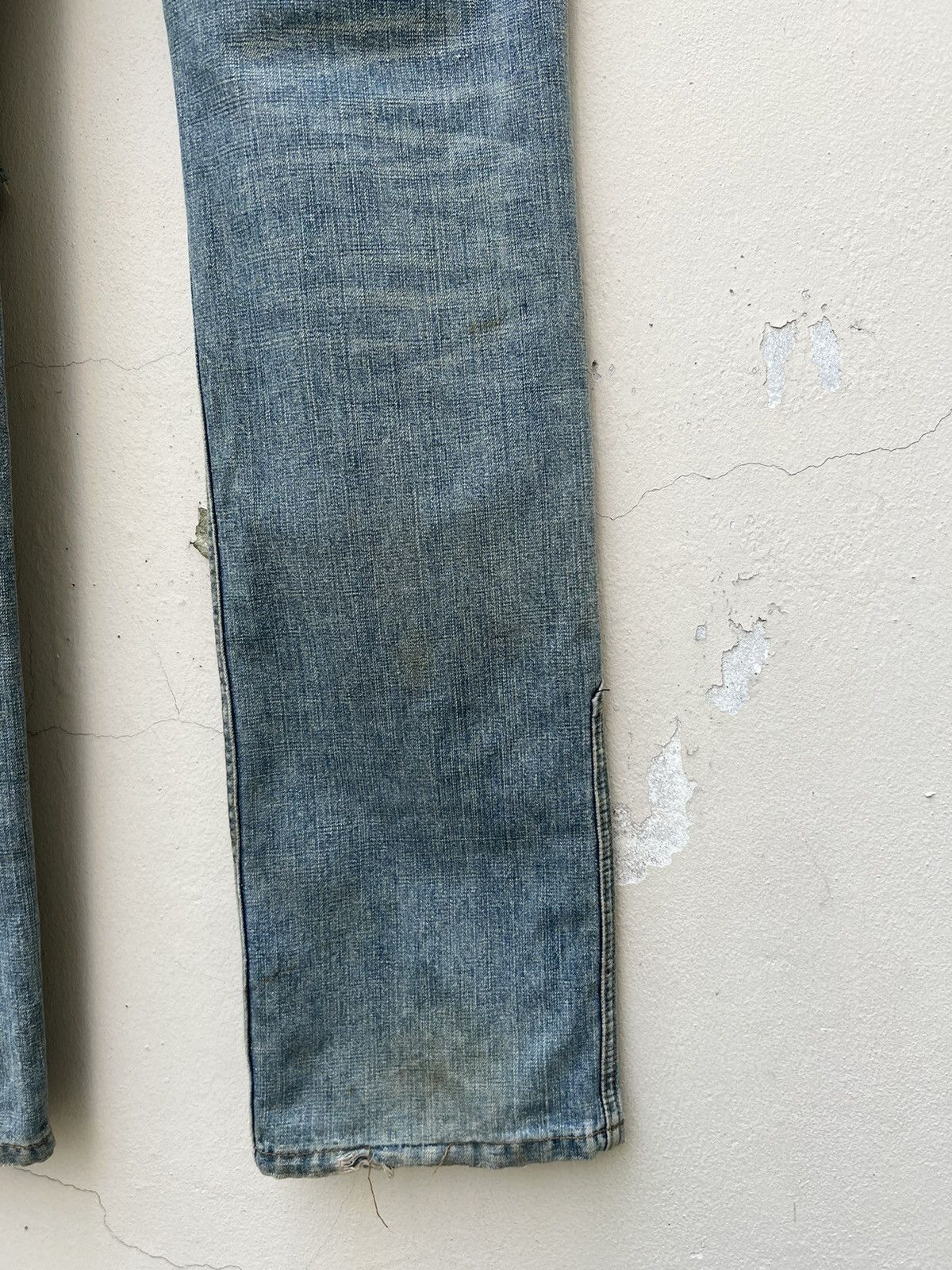 Vintage Vintage Ozone Rocks Japan Ripped Cargo Denim Trashed Jeans Size US 31 - 21 Thumbnail