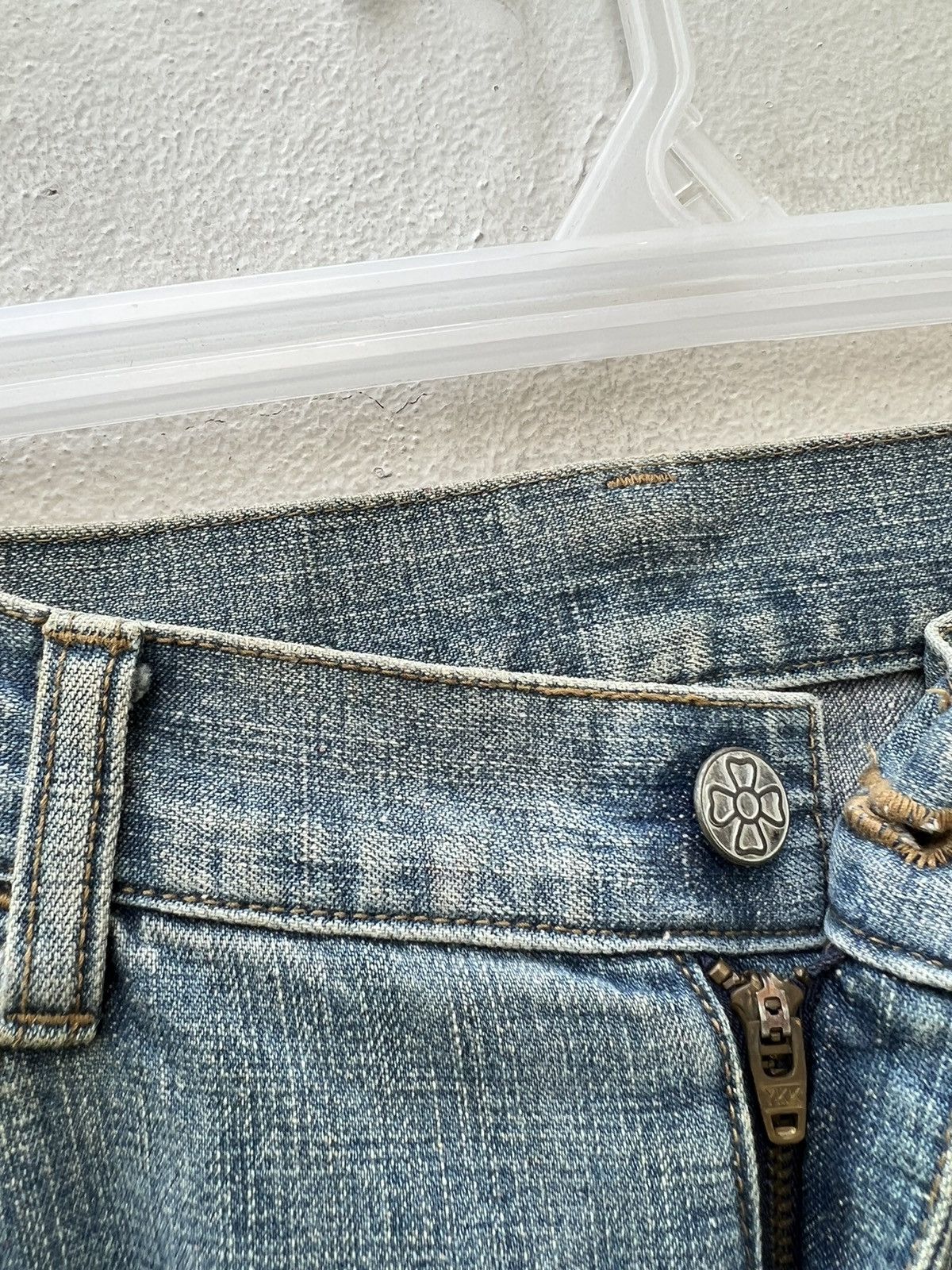 Vintage Vintage Ozone Rocks Japan Ripped Cargo Denim Trashed Jeans Size US 31 - 8 Thumbnail