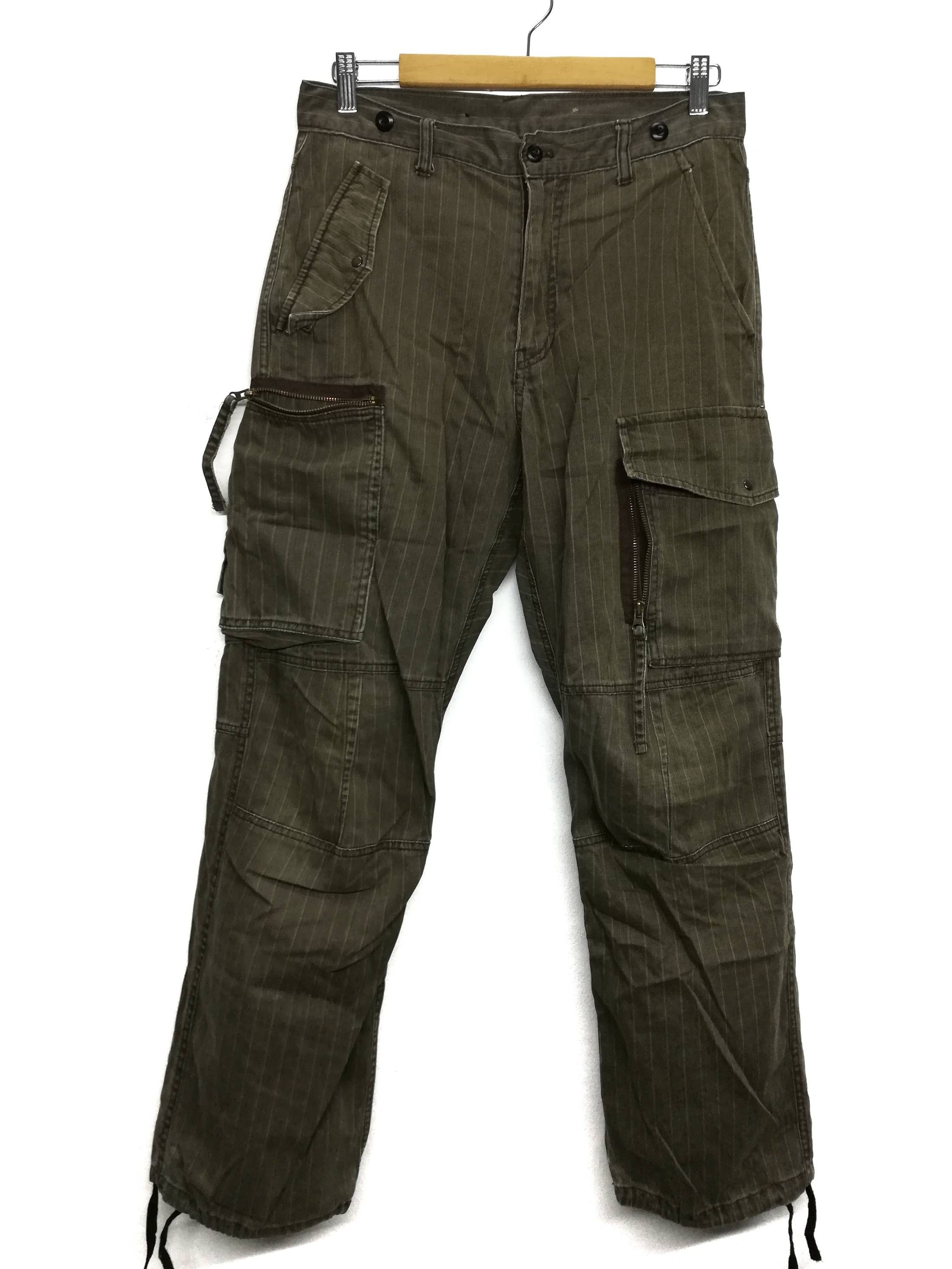 Designer × Japanese Brand × PPFM 🔥PPFM Tactical Cargo Multi Pocket Denim Trousers Pants🔥 Size US 31 - 1 Thumbnail