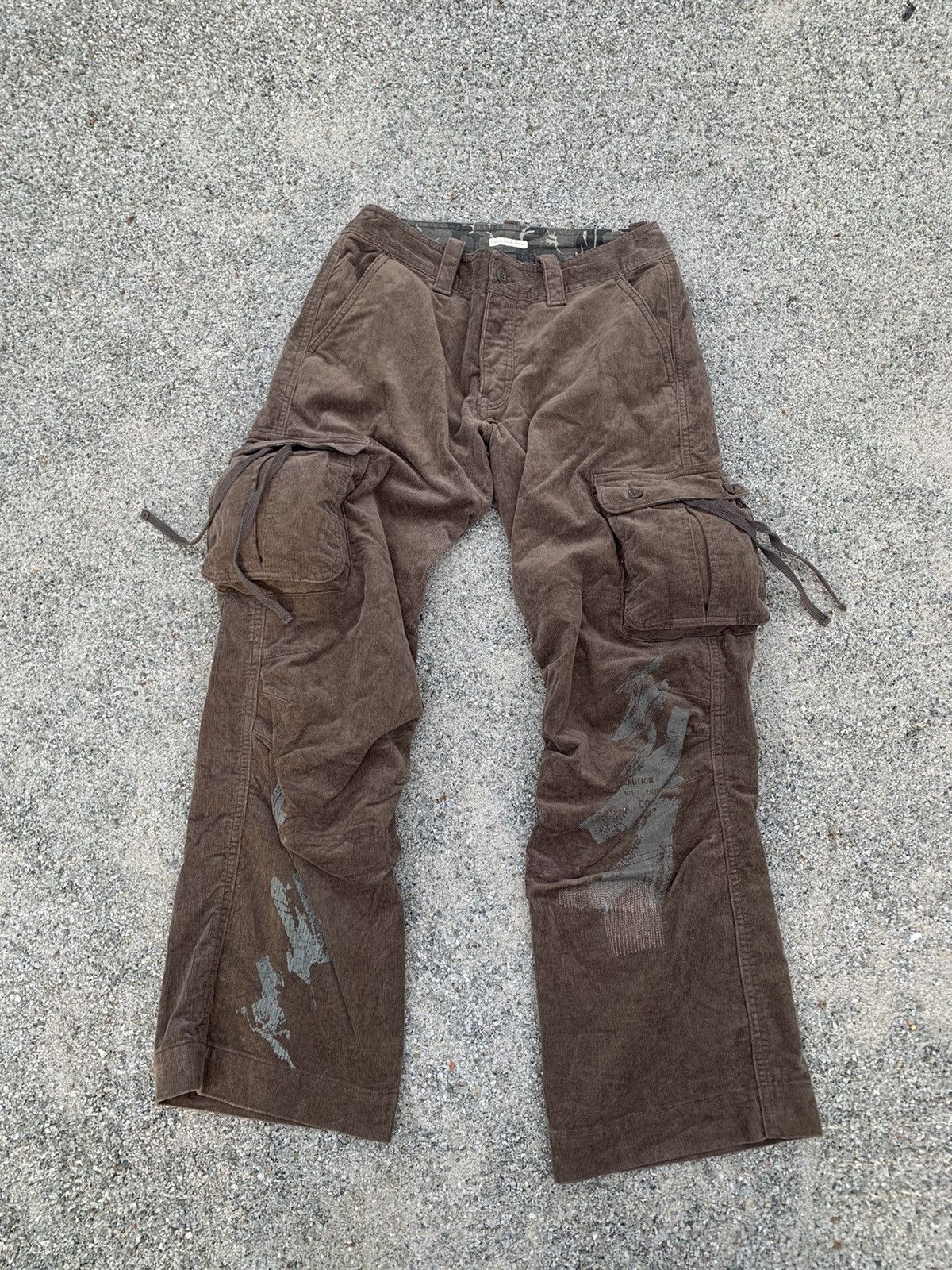 image of Archival Clothing Sunny Cloud Corduroy Cargo Pants, Men's (Size 30)