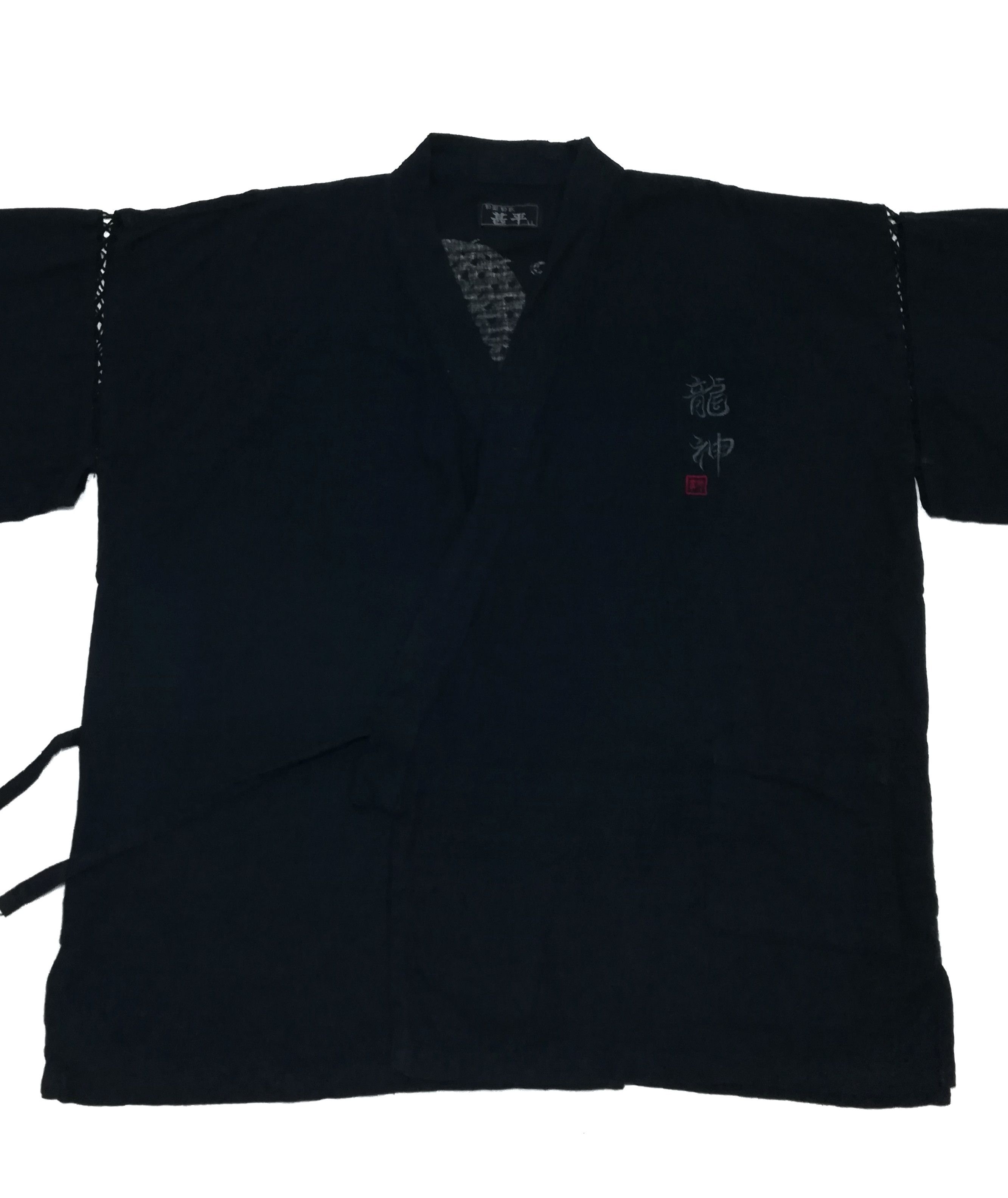 Art Comes First × Japanese Brand 🔥Indigo Japan Man Cool Kimono Shirt Dragon Big Logo🔥 Size US L / EU 52-54 / 3 - 7 Thumbnail