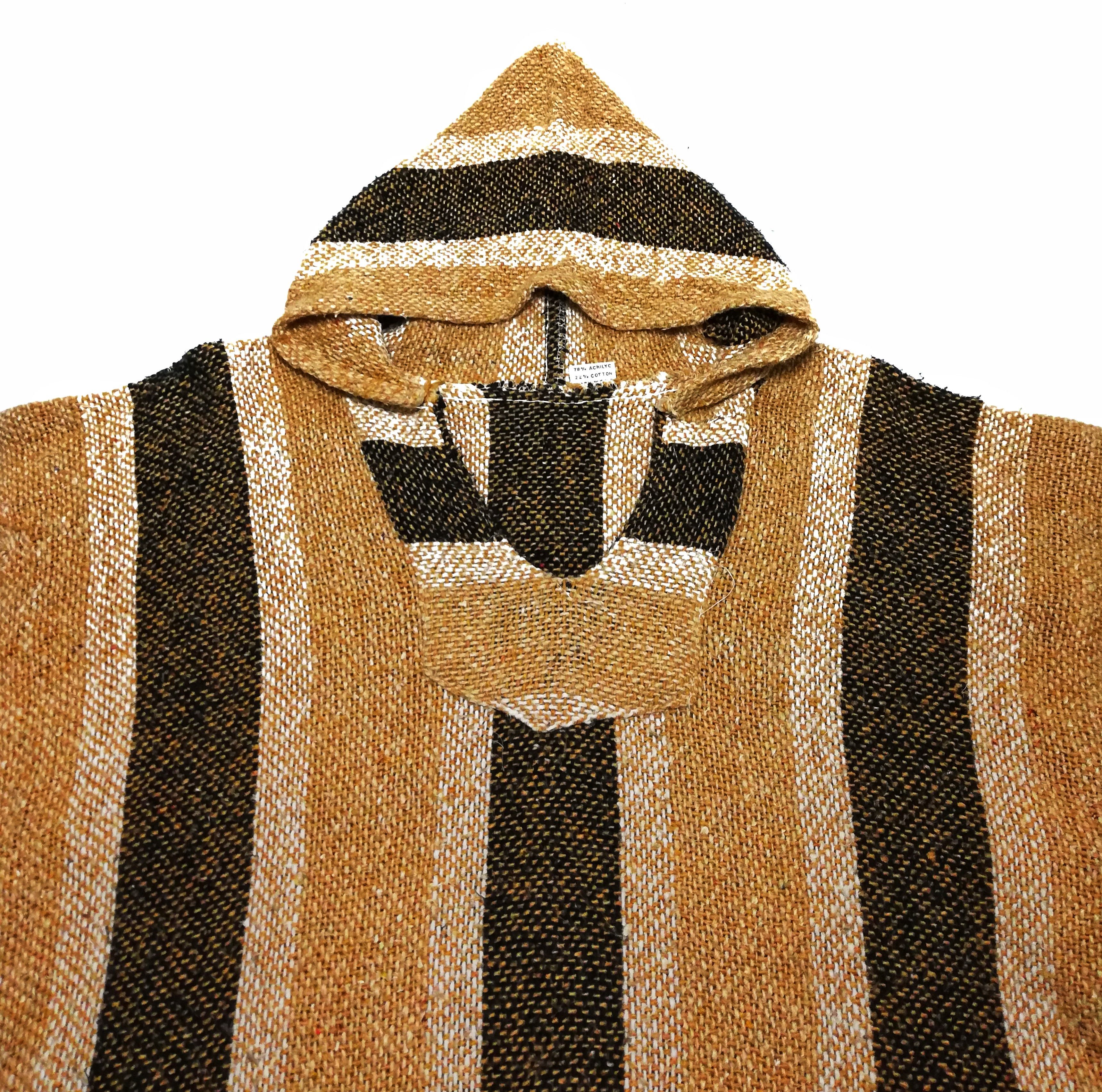 Mexican Threads × Mexicana 🔥Vintage/Navajo/Native Drug Rug Baja Hoodie Knitwear Size US M / EU 48-50 / 2 - 7 Thumbnail