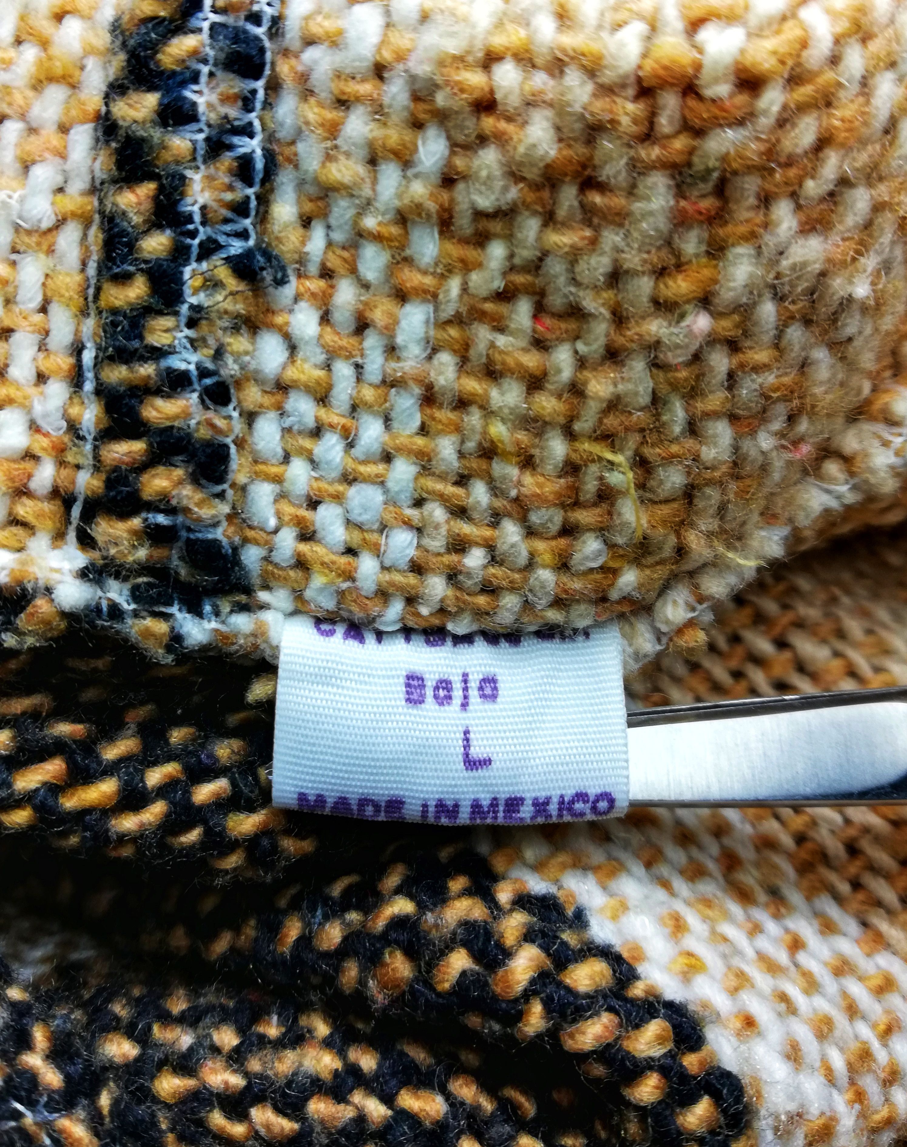 Mexican Threads × Mexicana 🔥Vintage/Navajo/Native Drug Rug Baja Hoodie Knitwear Size US M / EU 48-50 / 2 - 8 Thumbnail