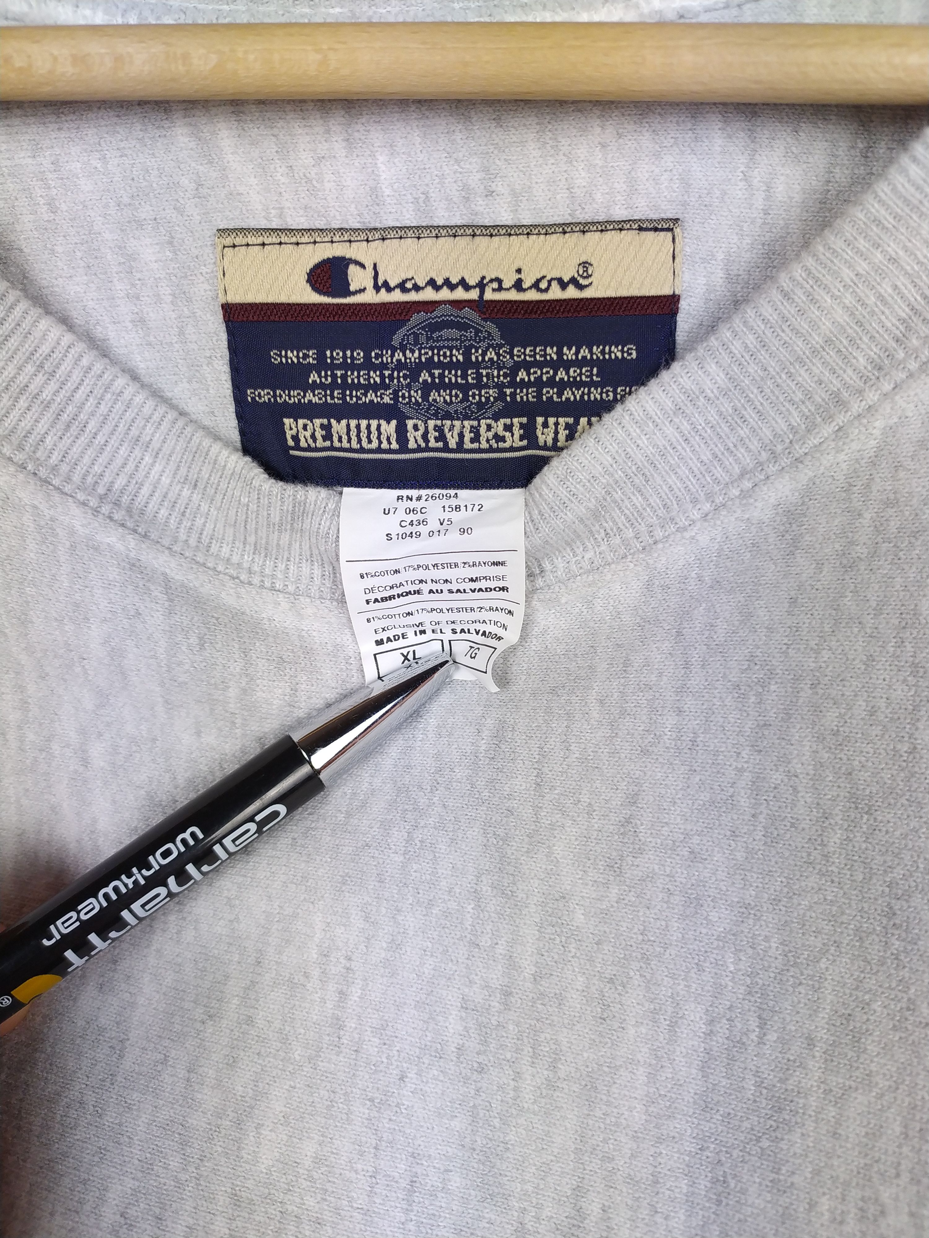 Champion × Vintage Champion Reverse Weave- Y2K vintage sweatshirt Size US XL / EU 56 / 4 - 3 Thumbnail