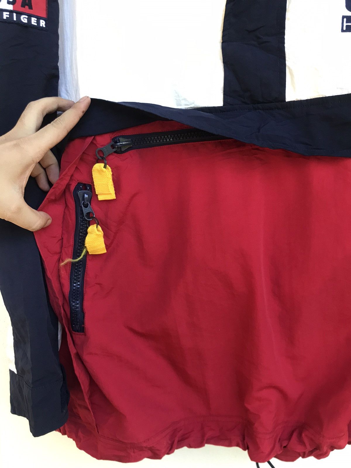 Tommy Hilfiger × Vintage Vintage 90s Tommy Hilfiger USA Big Logo Windbreaker Size US L / EU 52-54 / 3 - 9 Thumbnail