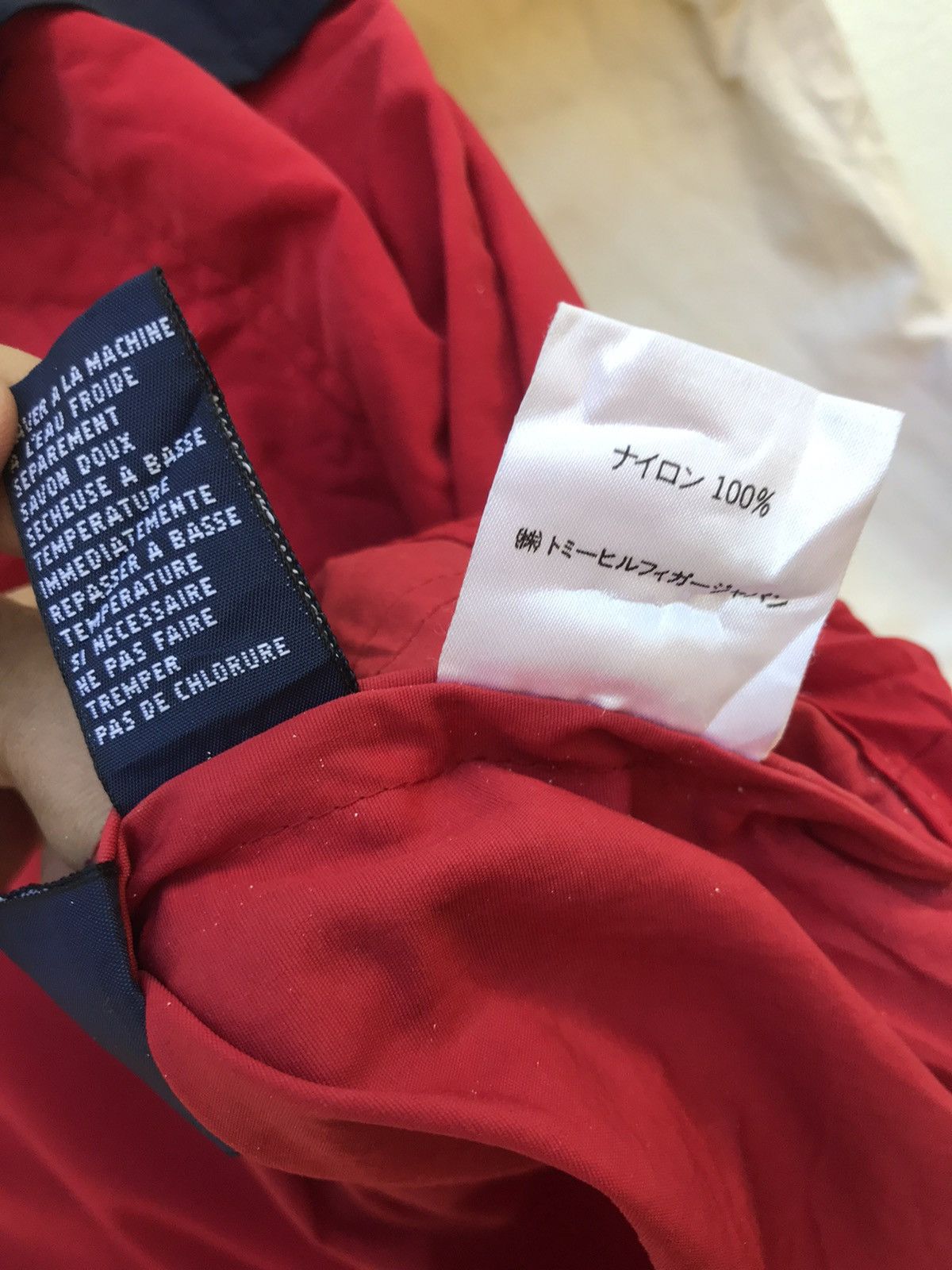 Tommy Hilfiger × Vintage Vintage 90s Tommy Hilfiger USA Big Logo Windbreaker Size US L / EU 52-54 / 3 - 23 Thumbnail