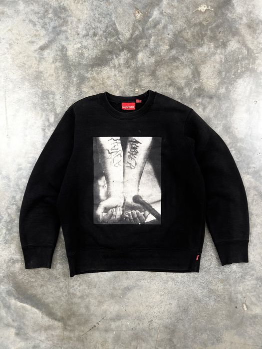 Supreme Supreme x Slayer Slit / Cut Wrist Sweatshirt Medium Black