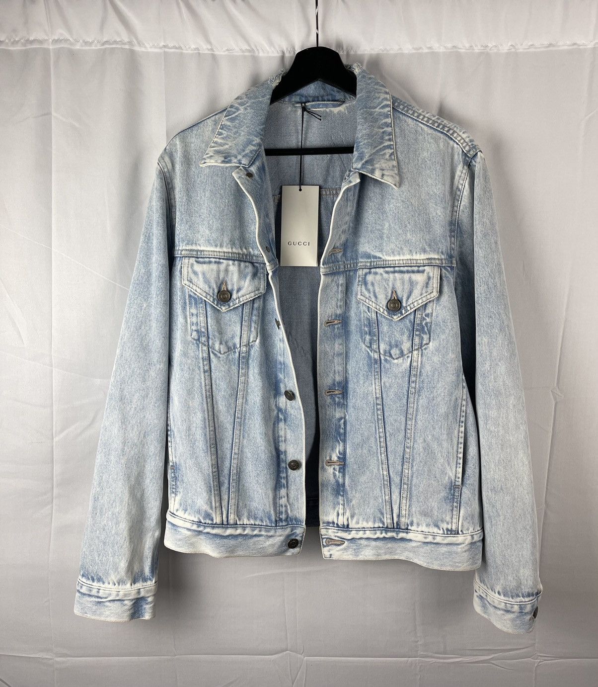 Gucci Gucci angry cat love logo embroidered denim jacket Size US S / EU 44-46 / 1 - 3 Thumbnail