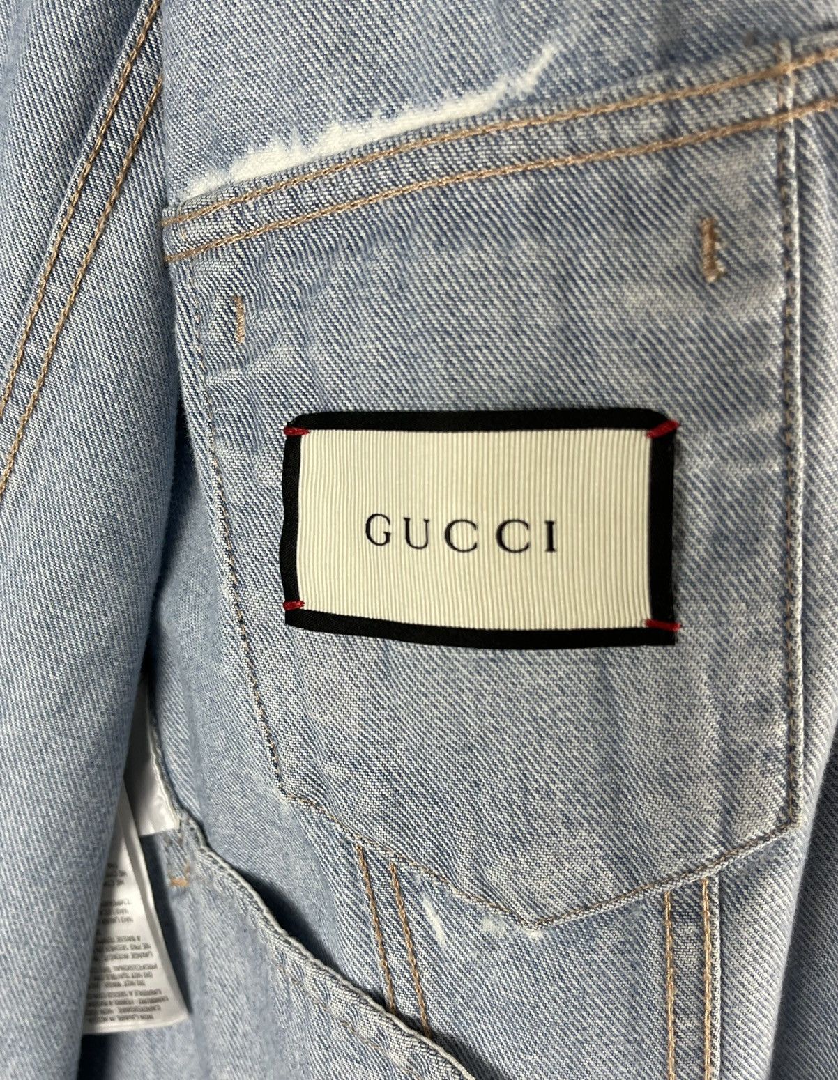 Gucci Gucci angry cat love logo embroidered denim jacket Size US S / EU 44-46 / 1 - 5 Thumbnail